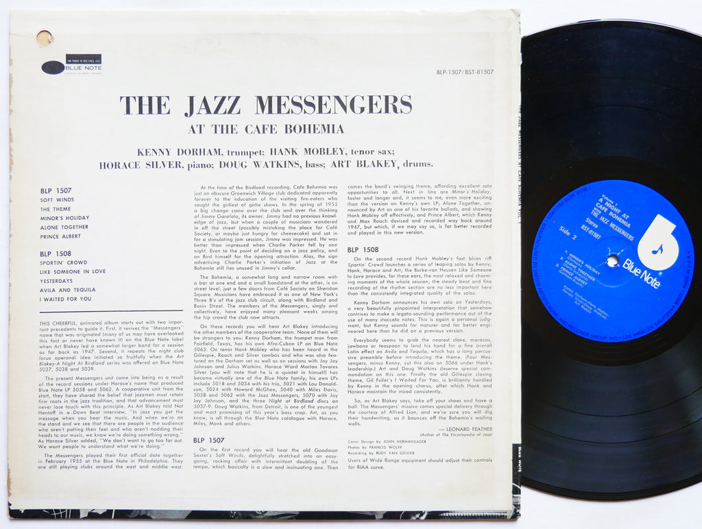 THE JAZZ MESSENGERS At The Cafe Bohemia Vol.1 LP BLUE NOTE BST 81507 US 1975