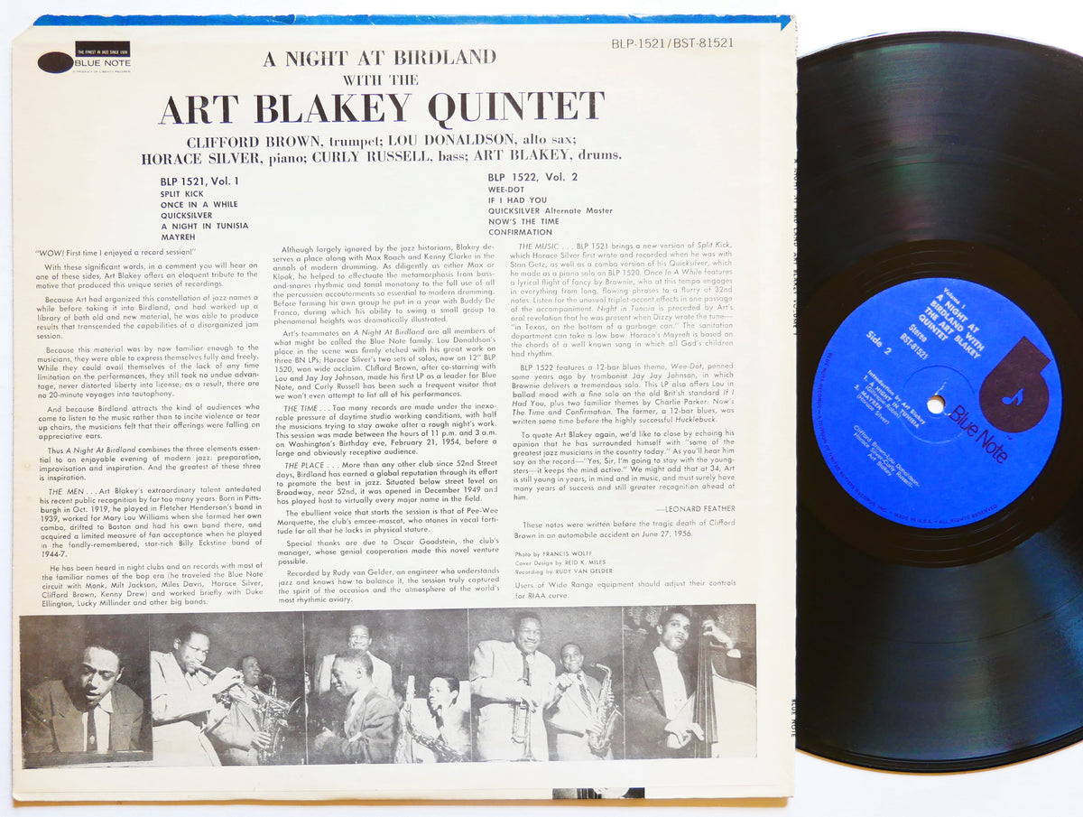 ART BLAKEY A Night At Birdland Vol.1 LP BLUE NOTE 81521 US 1973 Clifford Brown