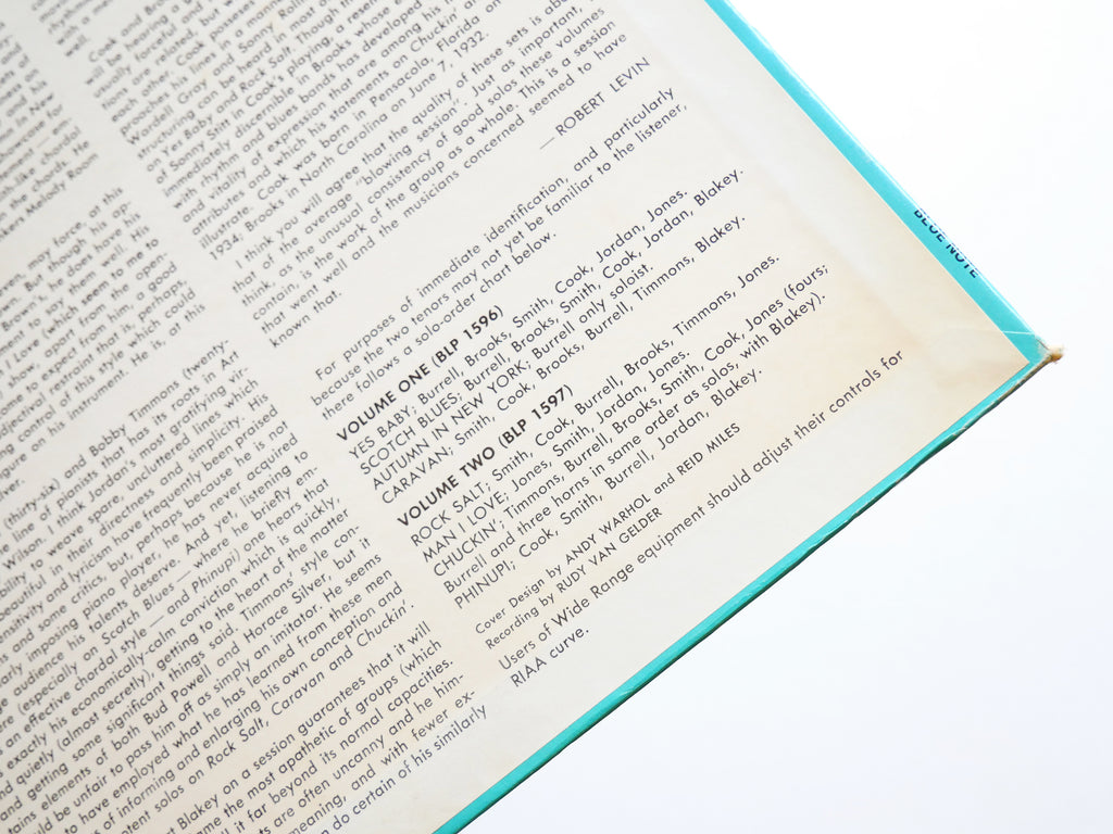 KENNY BURRELL Blue Lights Vol. 1 LP BLUE NOTE BST 81596 US 1975 Tina Brooks VG+