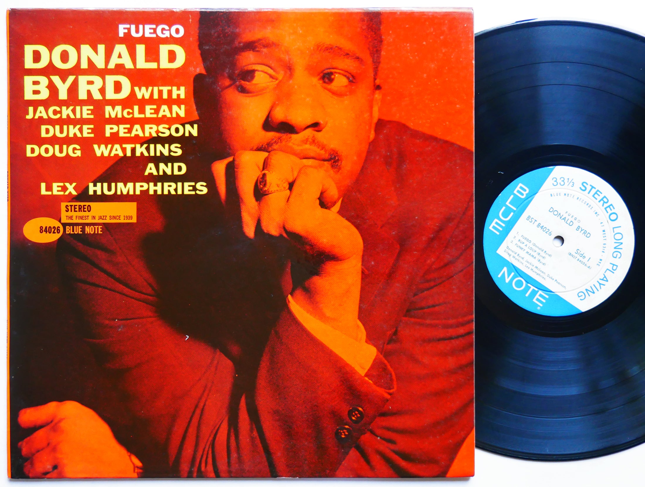 DONALD BYRD Fuego LP BLUE NOTE BST 84026 US 1960 EAR Jackie McLean Duke Pearson