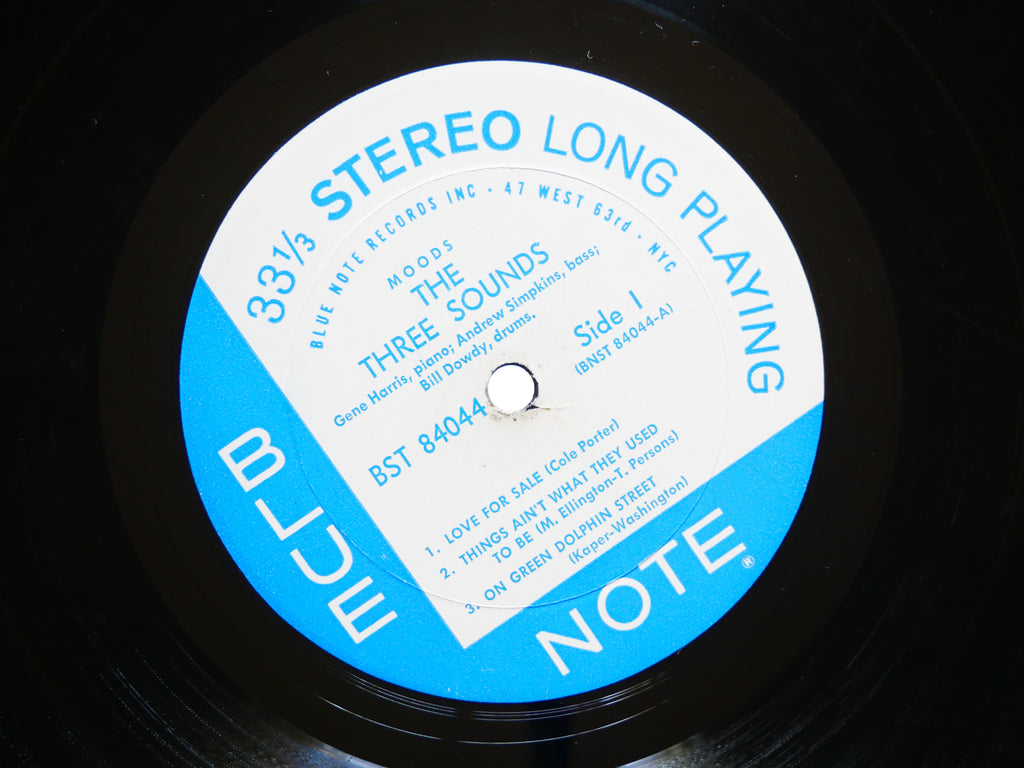 THE 3 SOUNDS Moods LP BLUE NOTE BST 84044 US 1960 EAR RVG 47 W.63rd Gene Harris