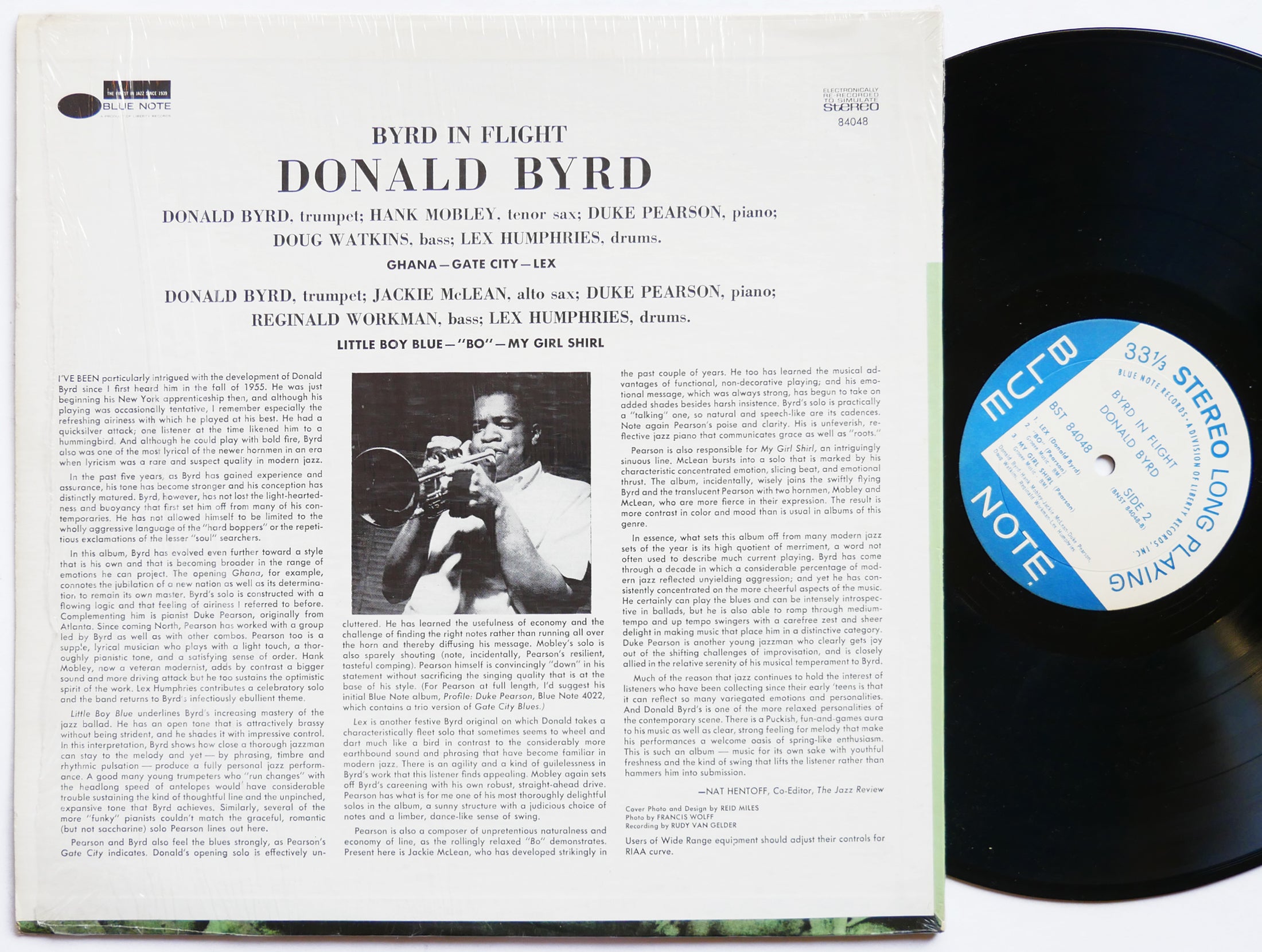 DONALD BYRD Byrd In Flight LP BLUE NOTE 84048 US 1966 LIBERTY Hank Mobley CLEAN