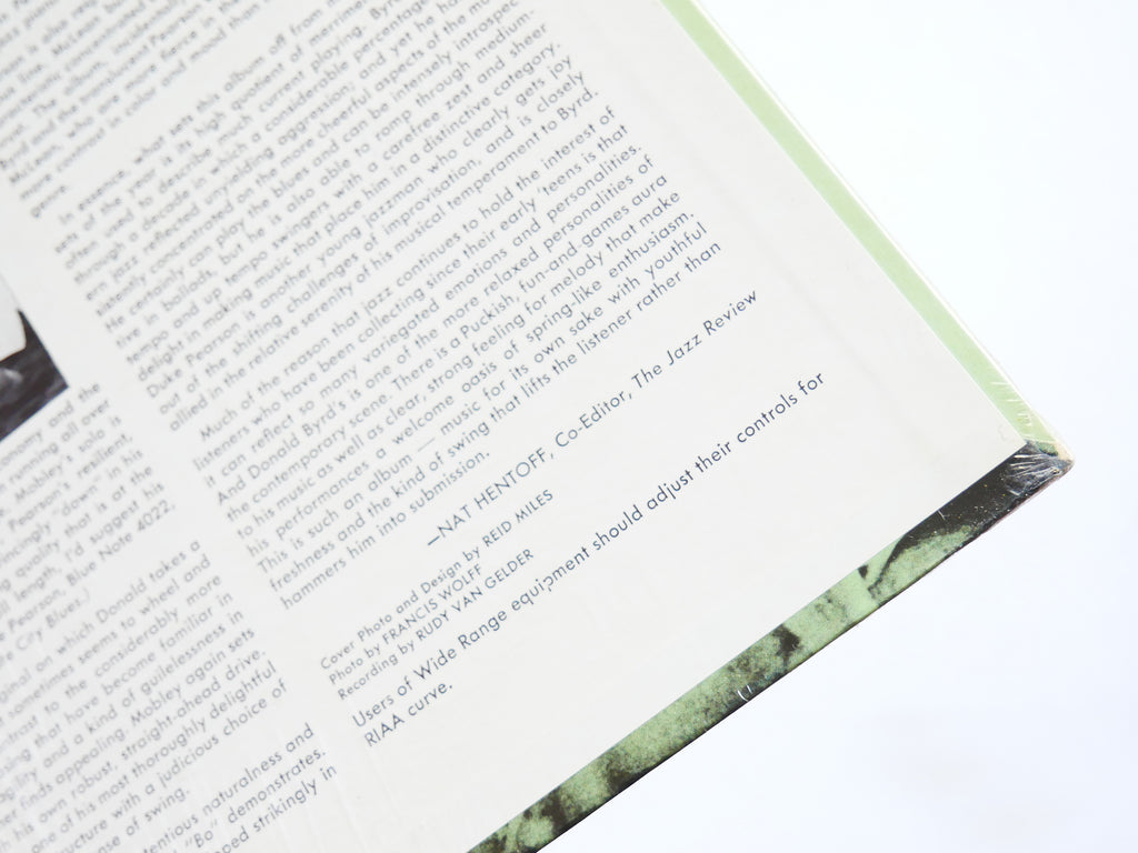 DONALD BYRD Byrd In Flight LP BLUE NOTE 84048 US 1966 LIBERTY Hank Mobley CLEAN