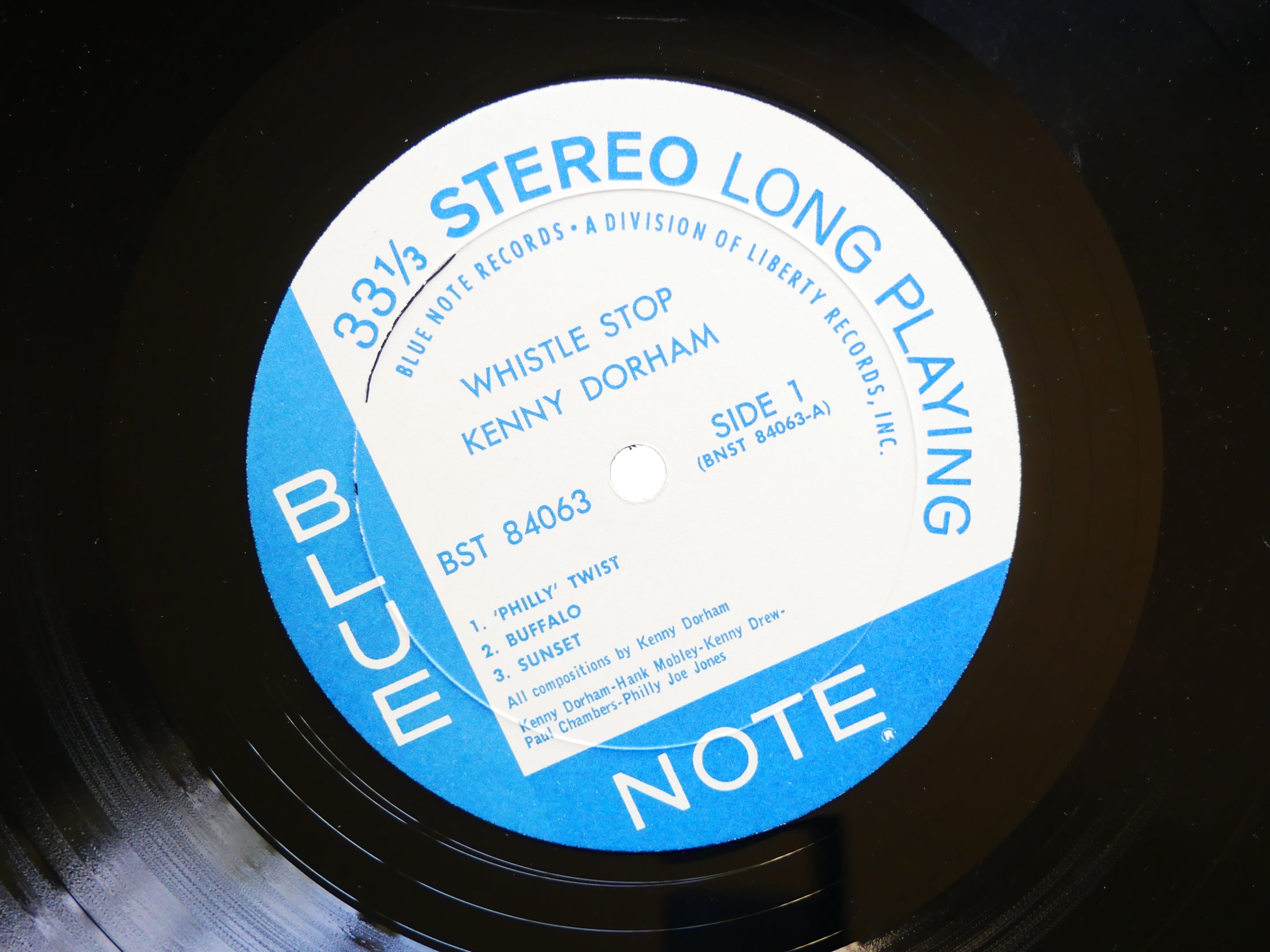 KENNY DORHAM Whistle Stop LP BLUE NOTE BST 84063 US 1967 LIBERTY Hank Mobley