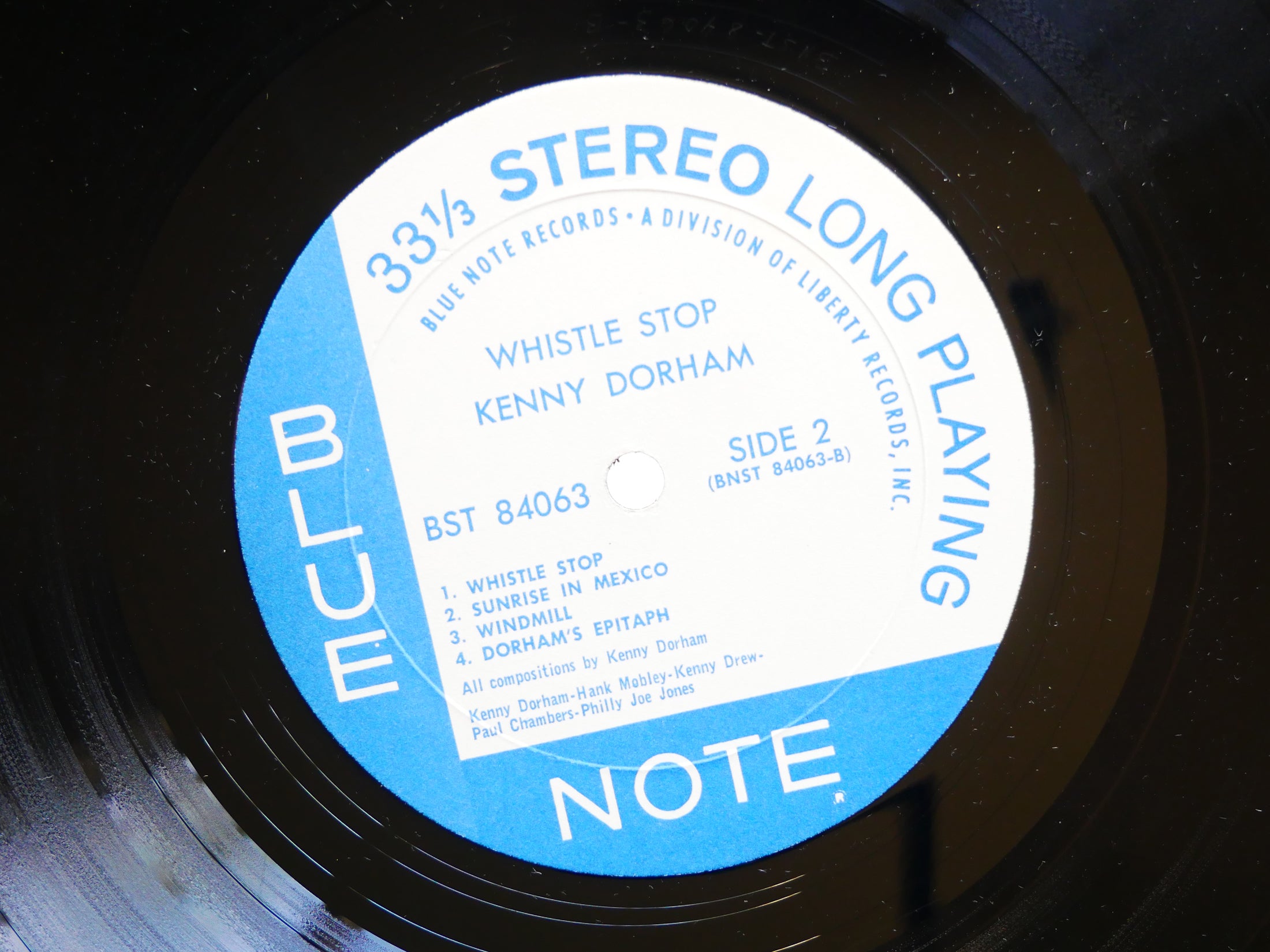 KENNY DORHAM Whistle Stop LP BLUE NOTE BST 84063 US 1967 LIBERTY Hank Mobley