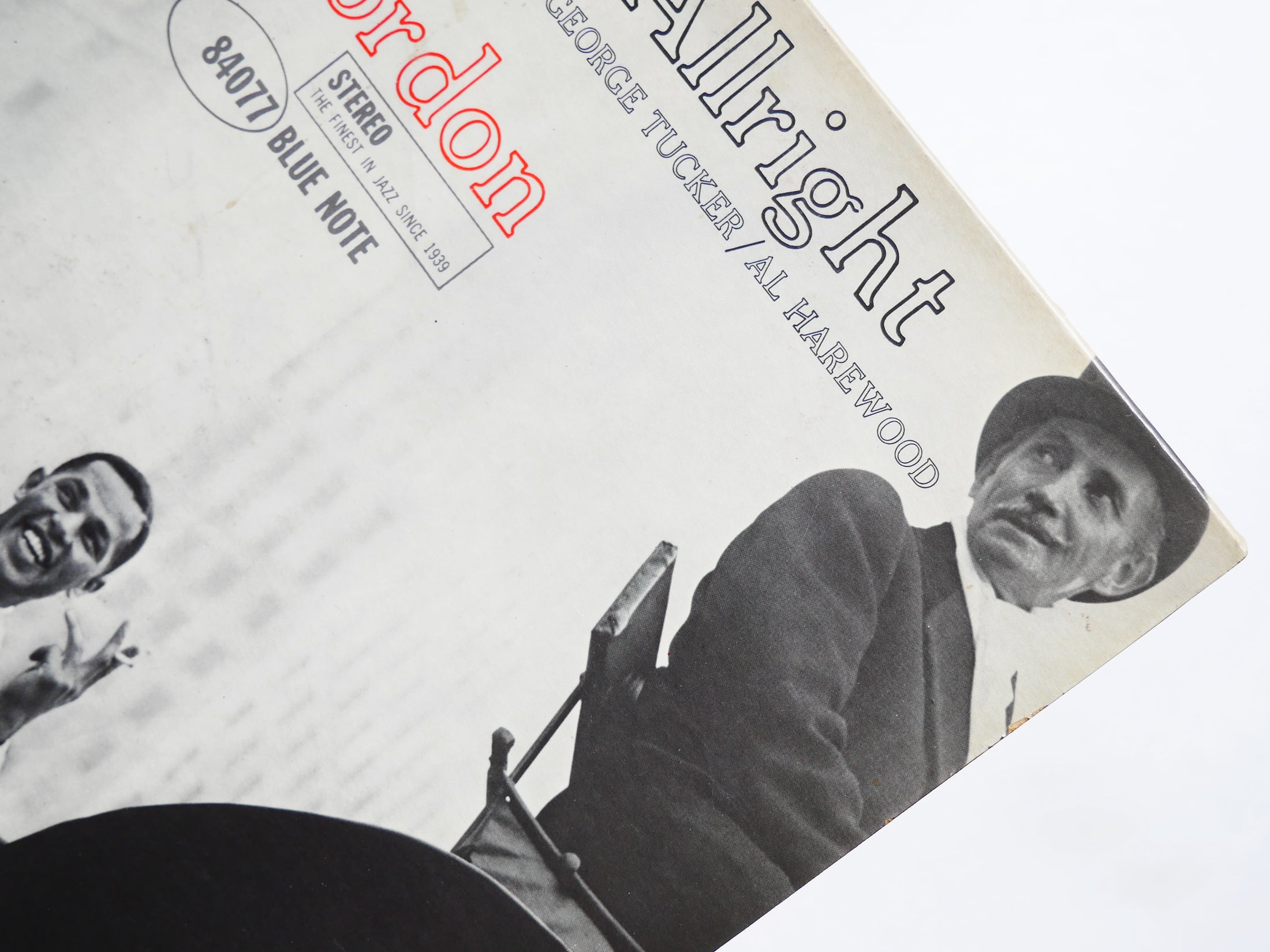 DEXTER GORDON Doin' Allright LP BLUE NOTE BST 84077 US 1966 NY RVG Horace Parlan