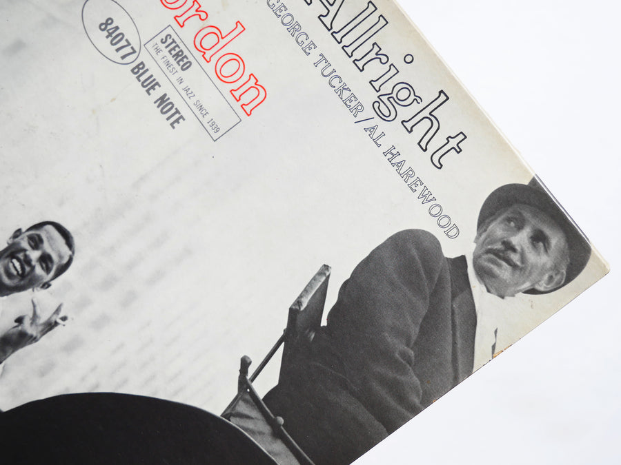 DEXTER GORDON Doin' Allright LP BLUE NOTE BST 84077 US 1966 NY RVG Horace Parlan