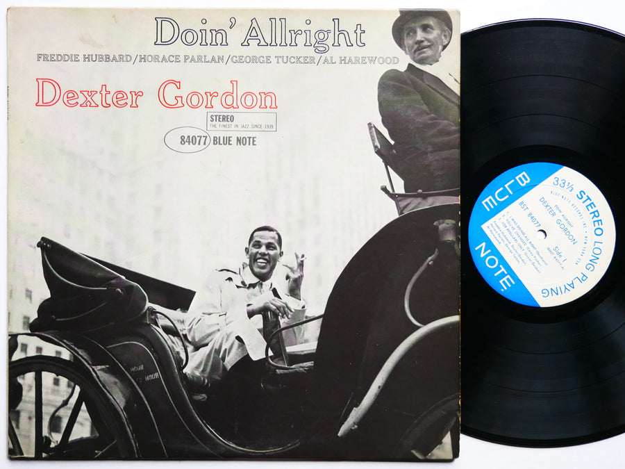 DEXTER GORDON Doin' Allright LP BLUE NOTE BST 84077 US 1966 NY RVG Horace Parlan