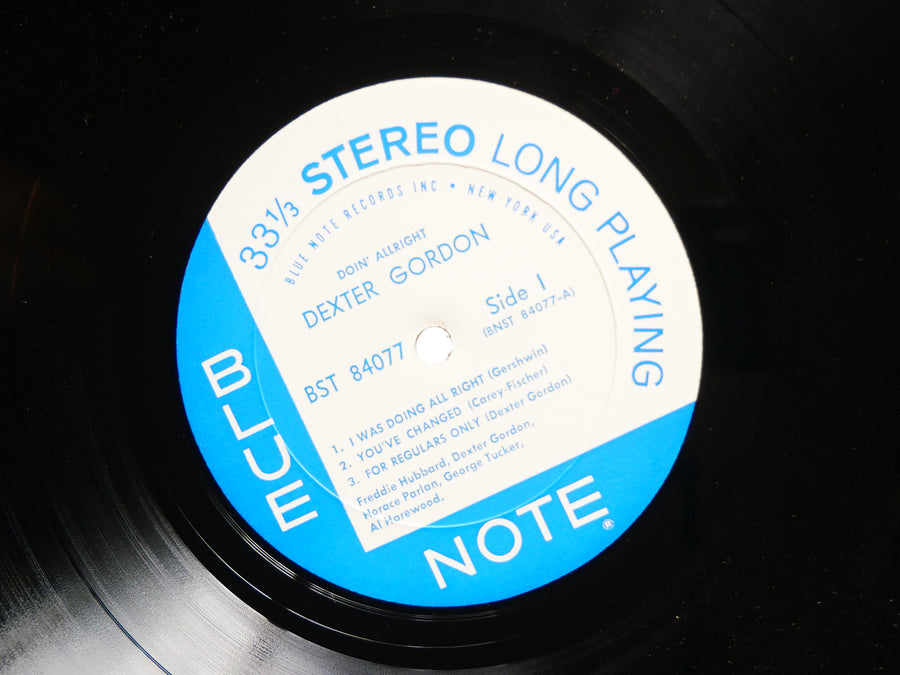 DEXTER GORDON Doin' Allright LP BLUE NOTE BST 84077 US 1966 NY RVG Horace Parlan