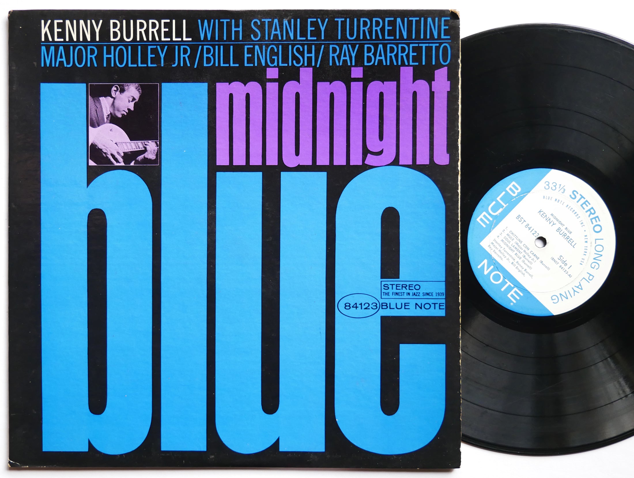 KENNY BURRELL Midnight Blue LP BLUE NOTE 84123 NY RVG EAR DG Stanley Turrentine