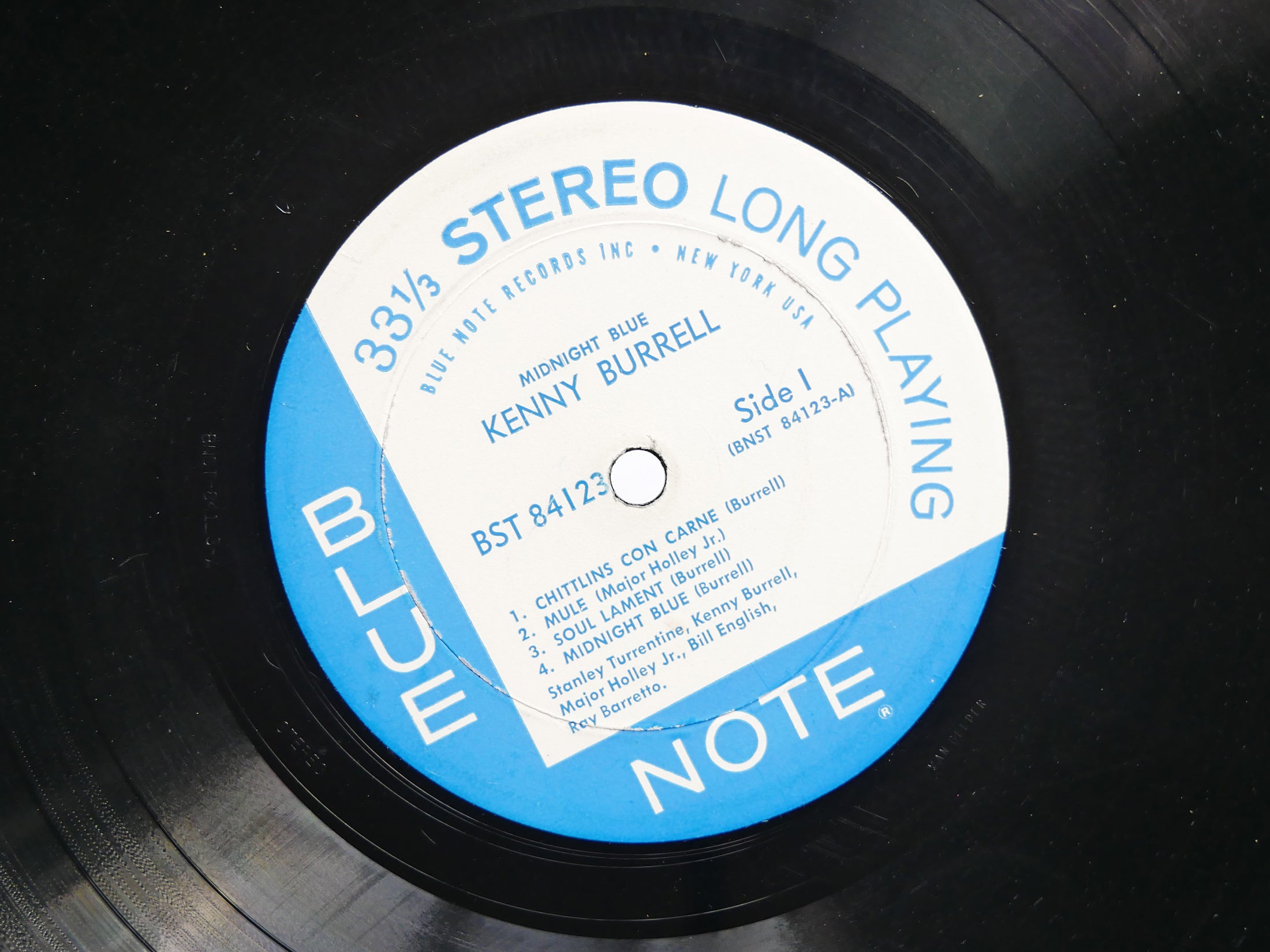KENNY BURRELL Midnight Blue LP BLUE NOTE 84123 NY RVG EAR DG Stanley Turrentine