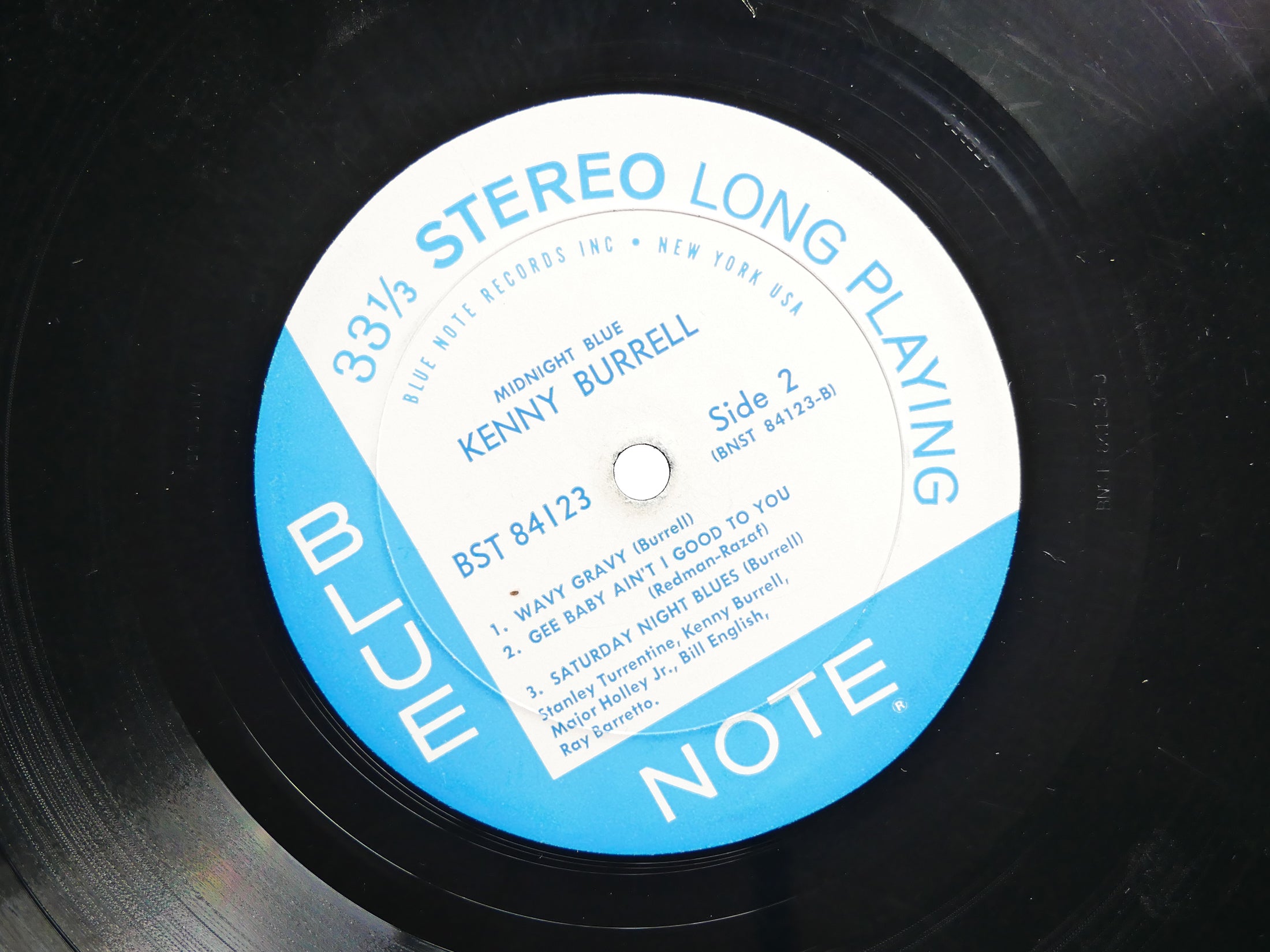 KENNY BURRELL Midnight Blue LP BLUE NOTE 84123 NY RVG EAR DG Stanley Turrentine