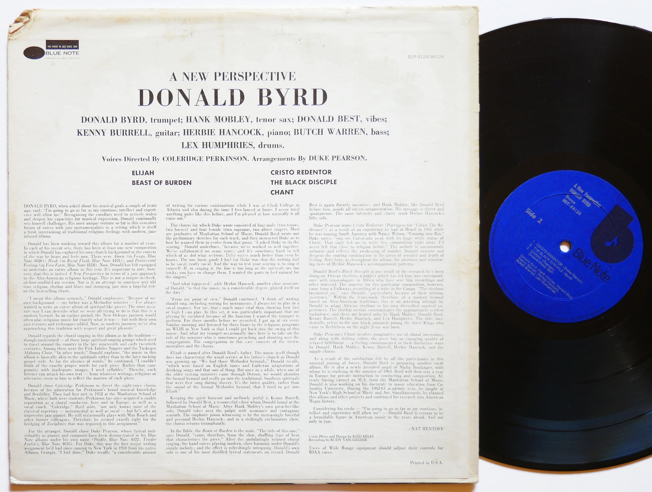 DONALD BYRD A New Perspective LP BLUE NOTE BST 84124 US 1973 RVG Hank Mobley