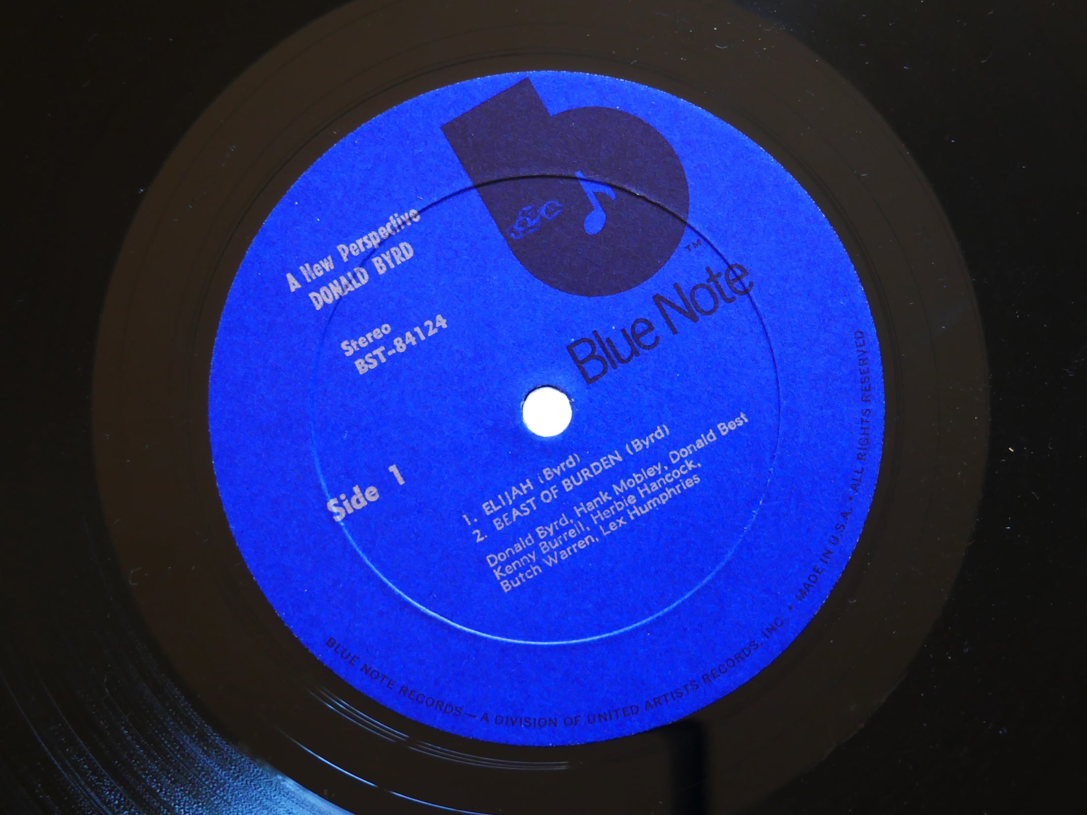 DONALD BYRD A New Perspective LP BLUE NOTE BST 84124 US 1973 RVG Hank Mobley