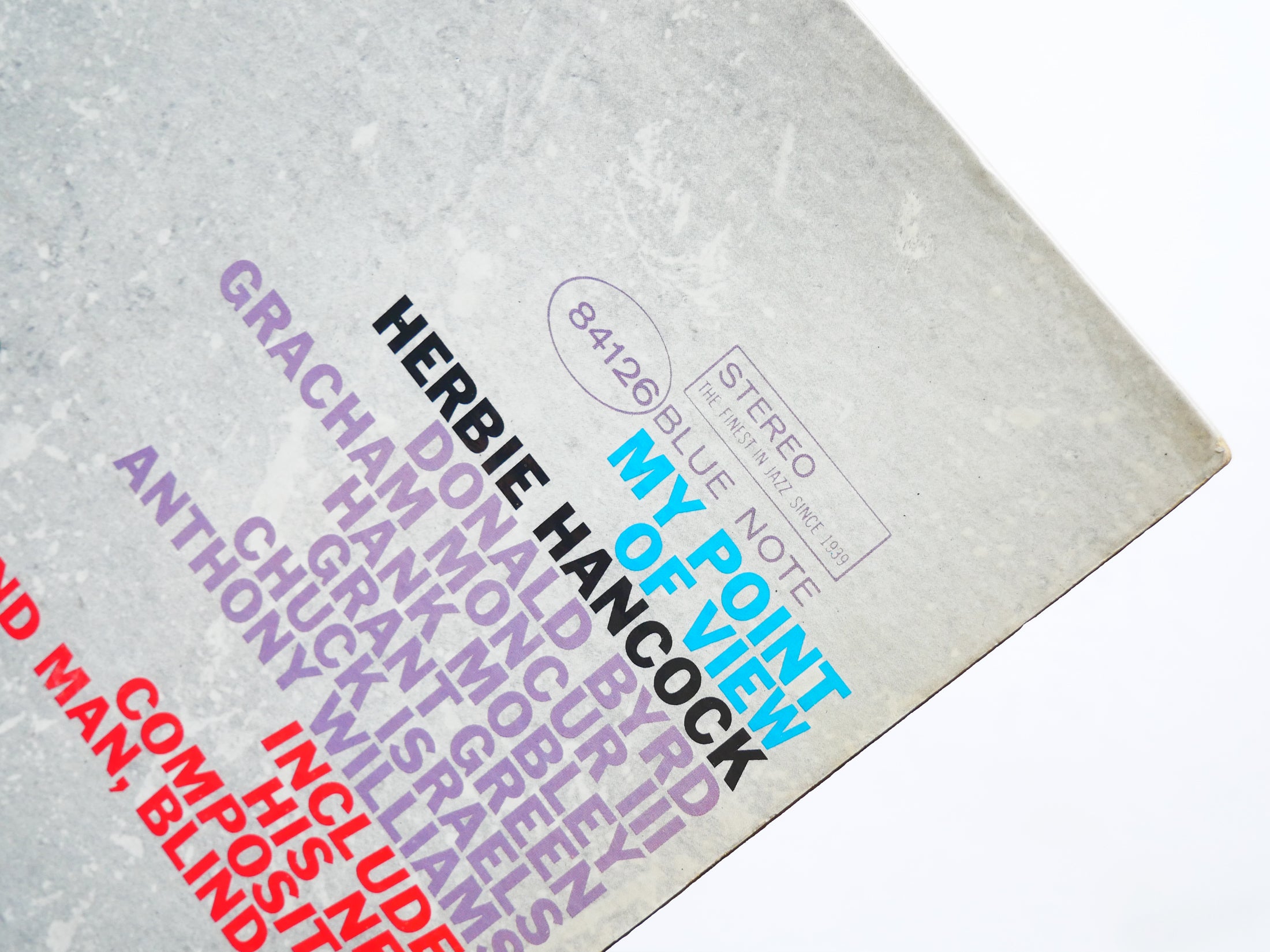 HERBIE HANCOCK My Point Of View LP BLUE NOTE 84126 EAR Hank Mobley Donald Byrd