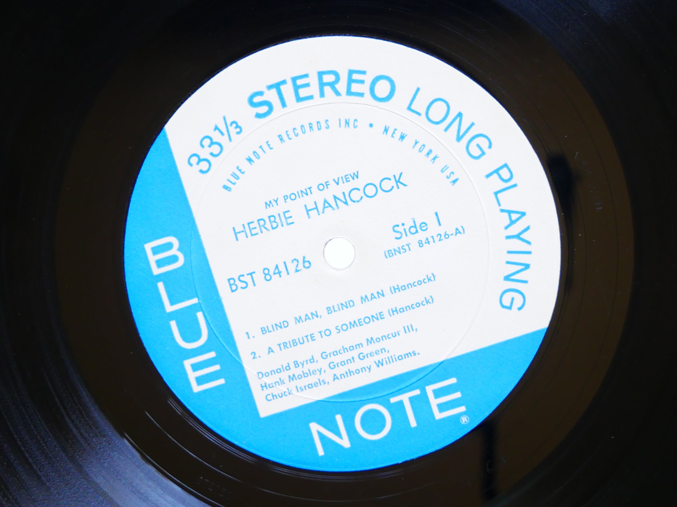 HERBIE HANCOCK My Point Of View LP BLUE NOTE 84126 EAR Hank Mobley Donald Byrd