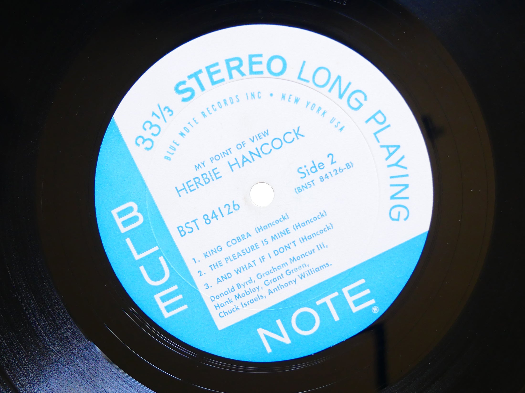HERBIE HANCOCK My Point Of View LP BLUE NOTE 84126 EAR Hank Mobley Donald Byrd
