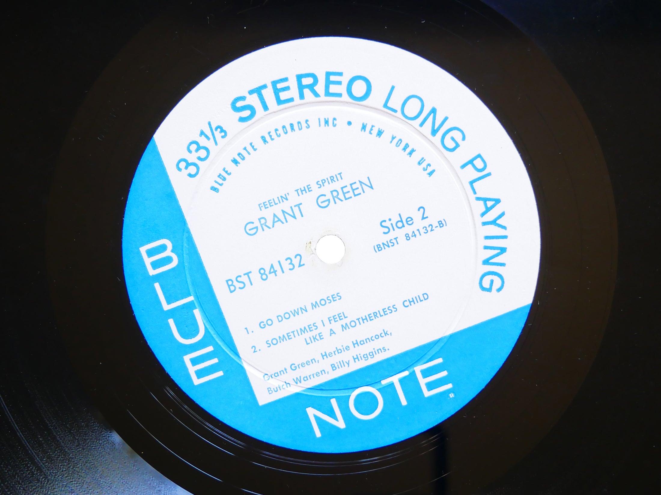 GRANT GREEN Feelin' The Spirit LP BLUE NOTE BST 84132 US 1963 NY EAR RVG JAZZ