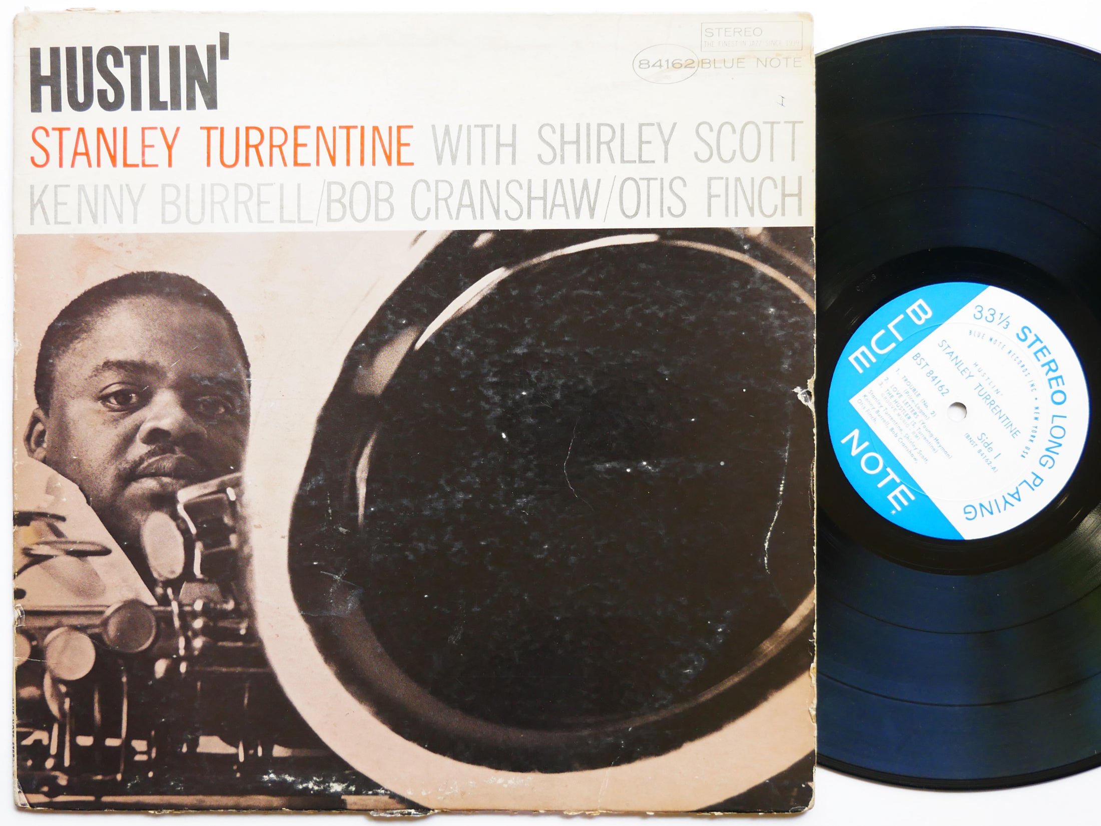 STANLEY TURRENTINE Hustlin' LP BLUE NOTE BST 84162 US 1966 NY RVG Kenny Burrell