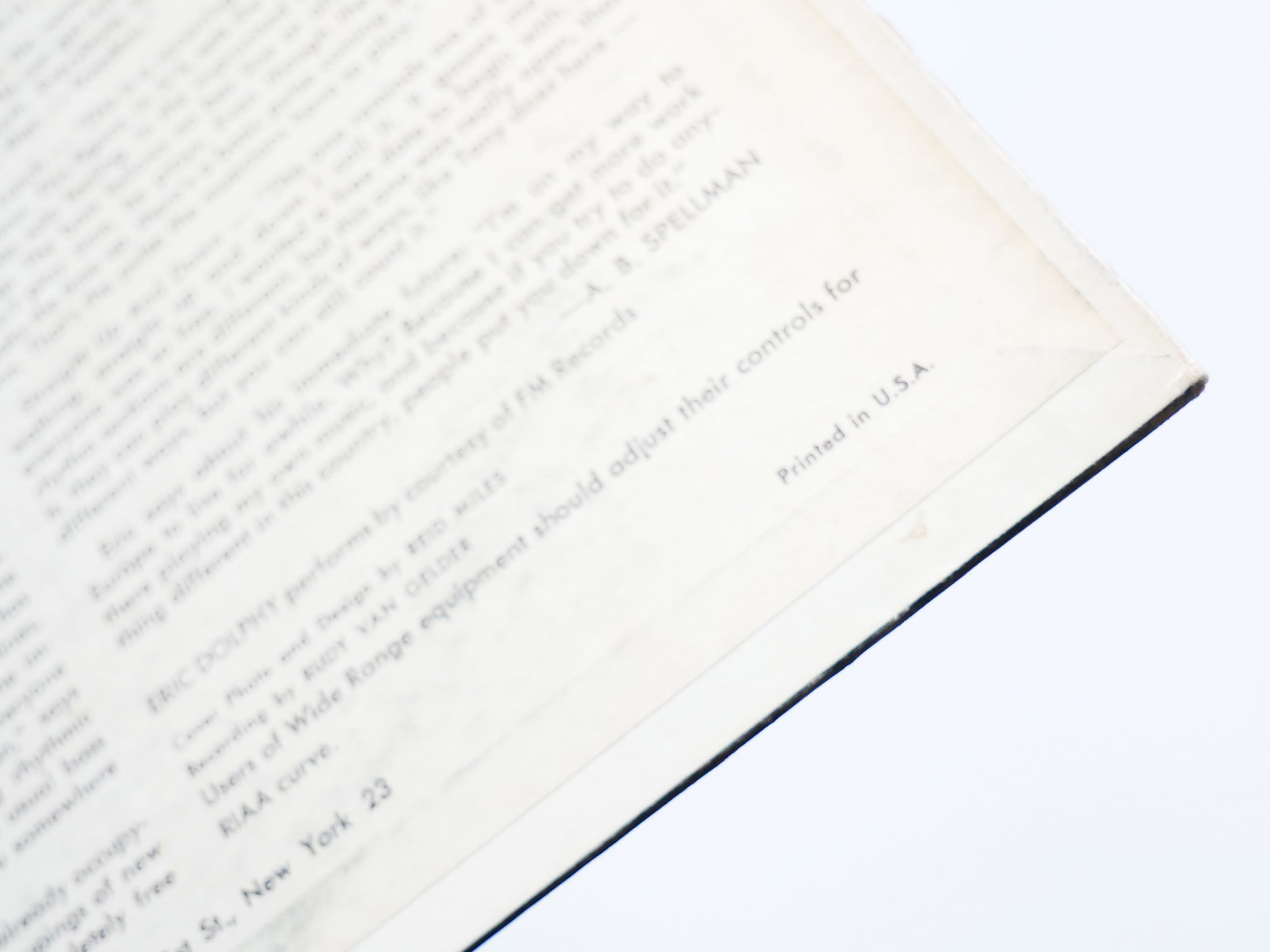 ERIC DOLPHY Out To Lunch! LP BLUE NOTE BST 84163 US 1966 LIBERTY Freddie Hubbard