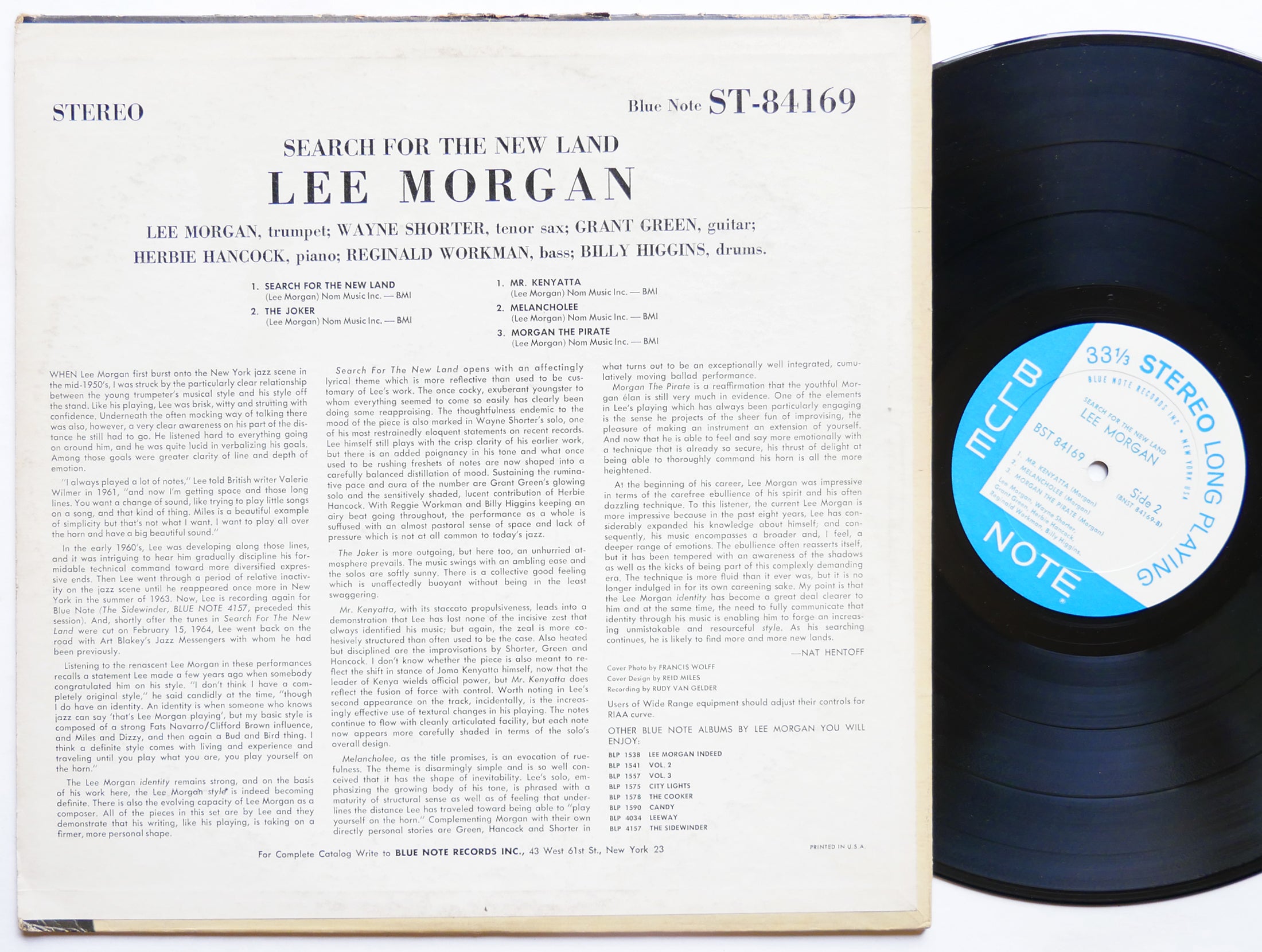 LEE MORGAN Search For The New Land LP BLUE NOTE 84169 US 1966 NY Wayne Shorter