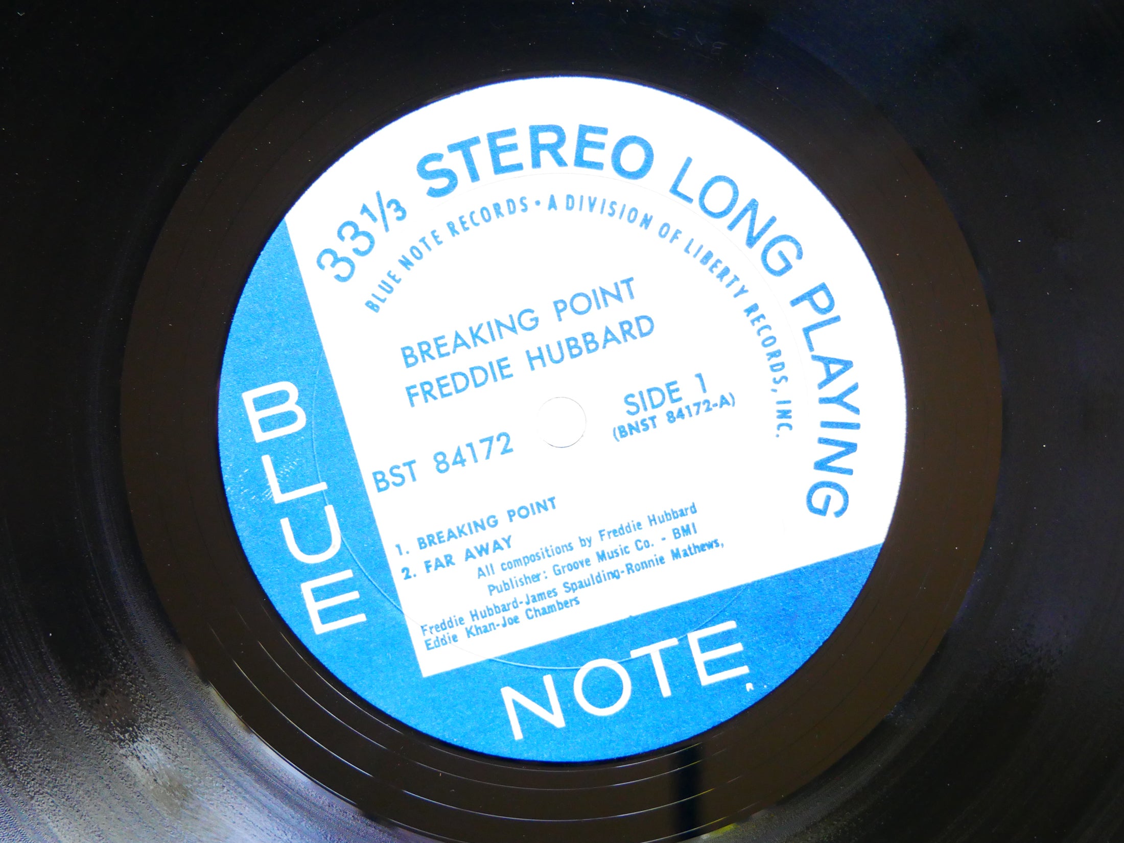 FREDDIE HUBBARD Breaking Point LP BLUE NOTE BST 84172 US 1967 LIBERTY CLEAN