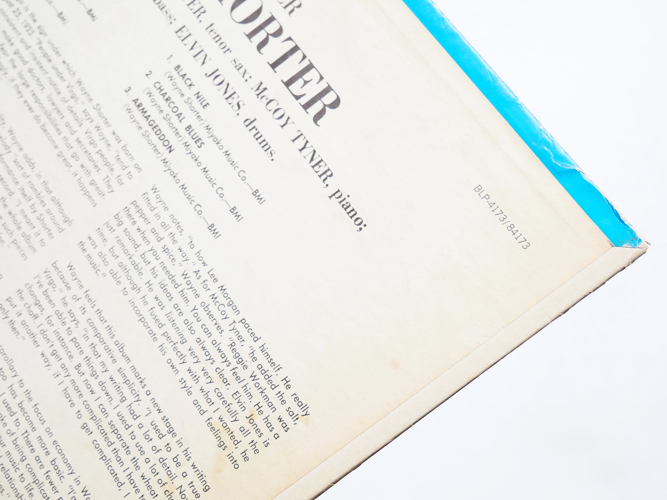 WAYNE SHORTER Night Dreamer LP BLUE NOTE BST 84173 US '66 RVG LIBERTY Lee Morgan