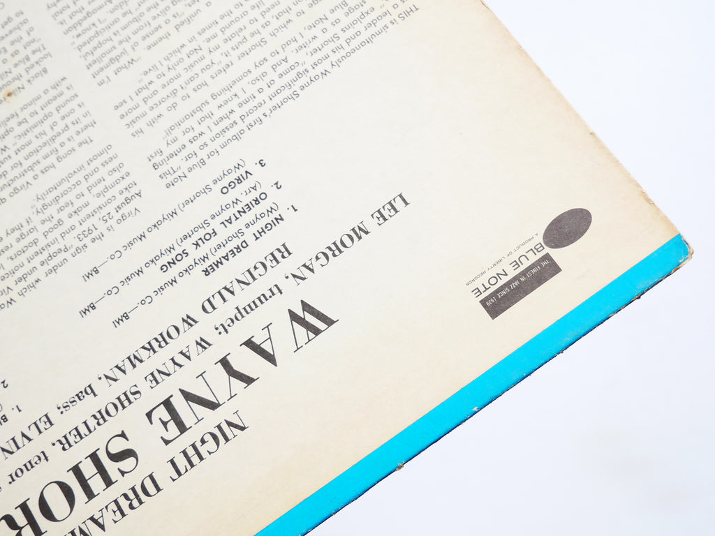 WAYNE SHORTER Night Dreamer LP BLUE NOTE BST 84173 US '66 RVG LIBERTY Lee Morgan