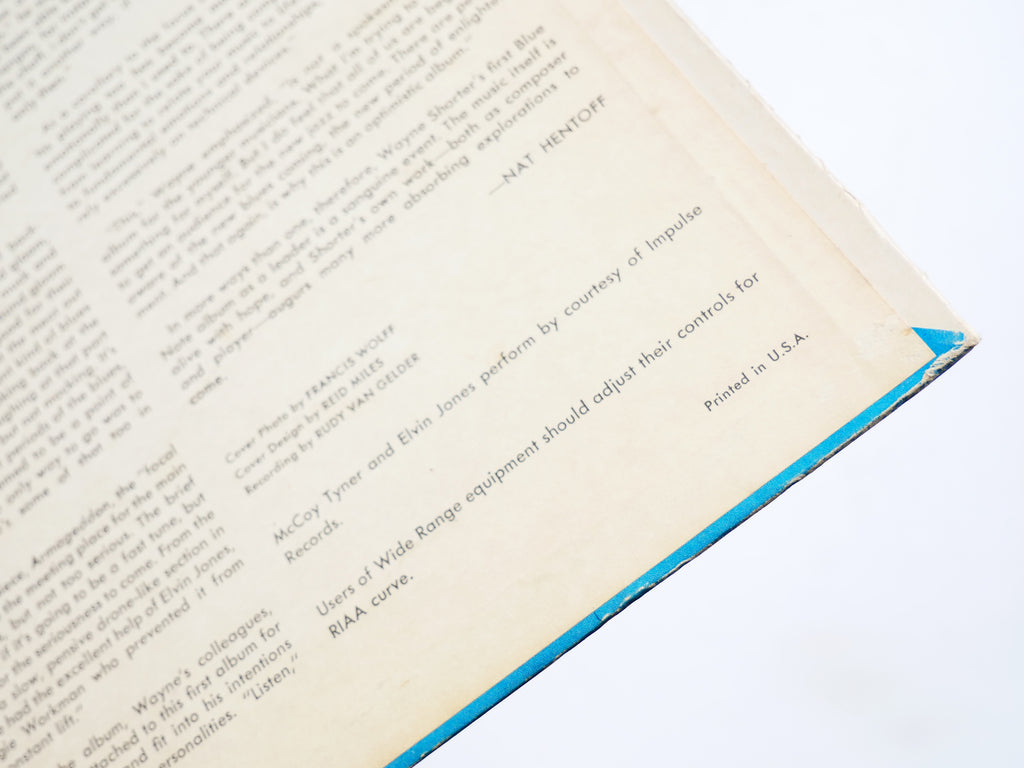 WAYNE SHORTER Night Dreamer LP BLUE NOTE BST 84173 US '66 RVG LIBERTY Lee Morgan