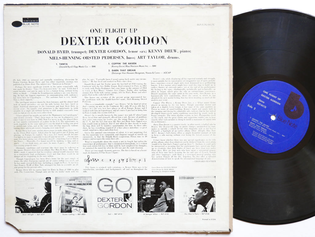 DEXTER GORDON One Flight Up LP BLUE NOTE BST 84176 US 1973 RVG Donald Byrd