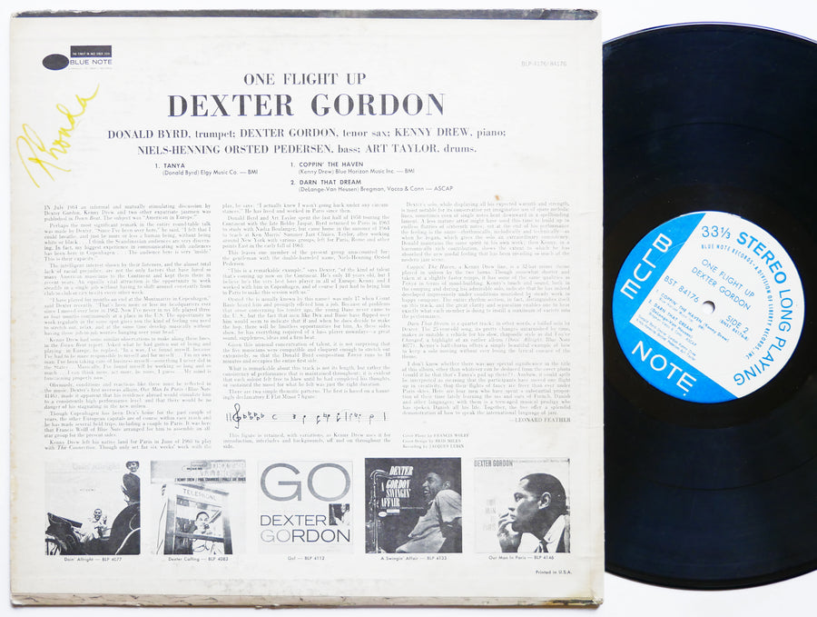 DEXTER GORDON One Flight Up LP BLUE NOTE 84176 US 1967 RVG LIBERTY Donald Byrd