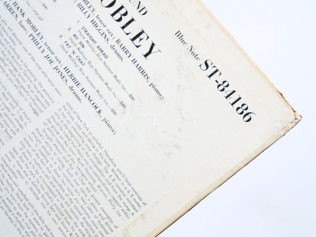 HANK MOBLEY The Turnaround LP BLUE NOTE BST 84186 US 1965 NY DG RVG Donald Byrd