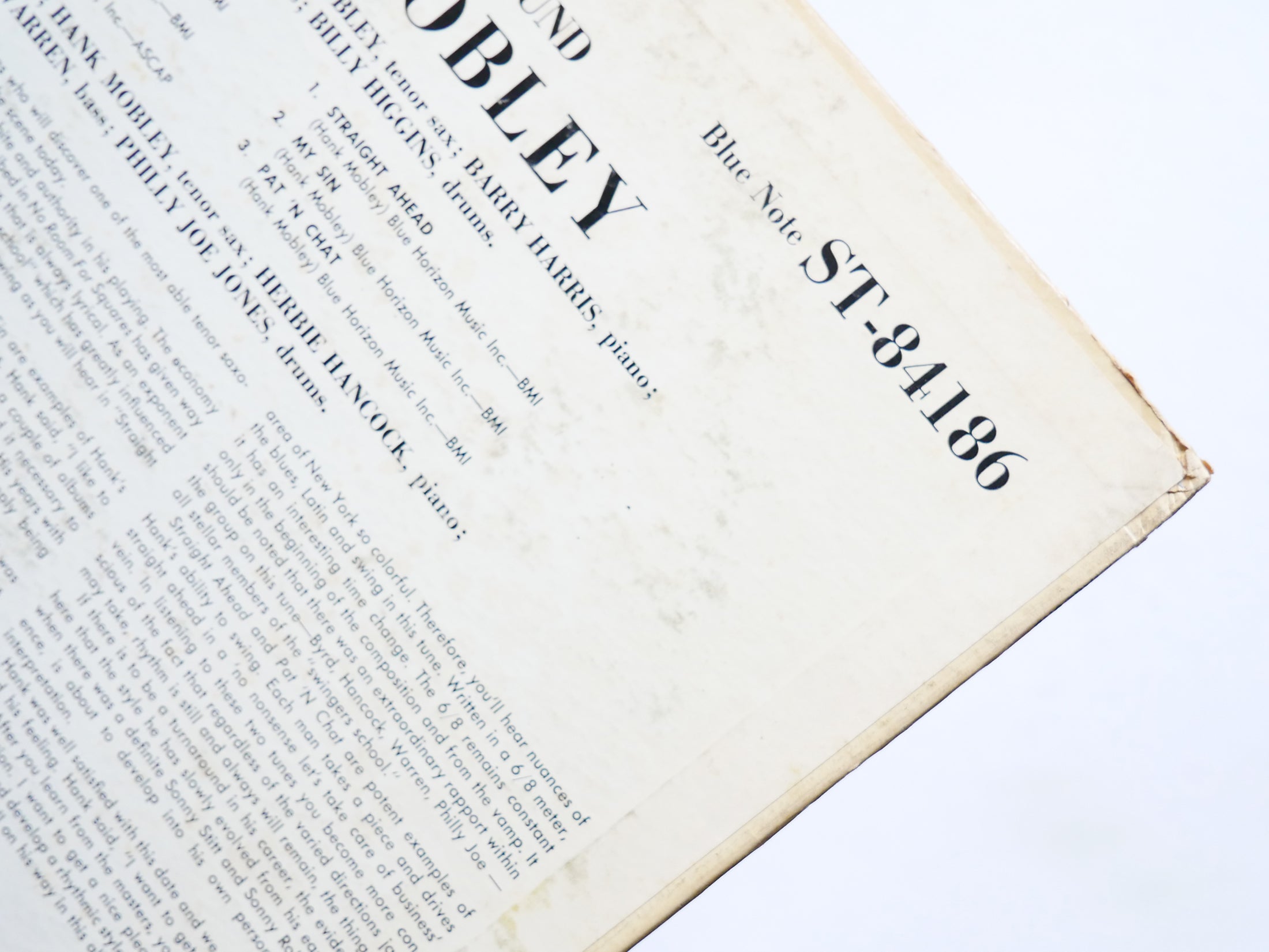 HANK MOBLEY The Turnaround LP BLUE NOTE BST 84186 US 1965 NY DG RVG Donald Byrd