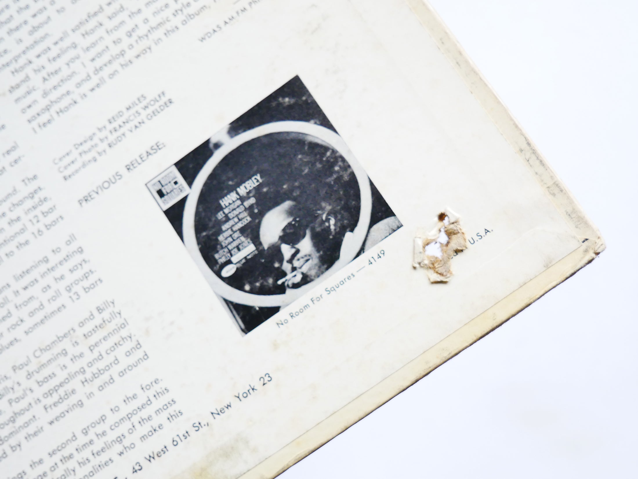 HANK MOBLEY The Turnaround LP BLUE NOTE BST 84186 US 1965 NY DG RVG Donald Byrd