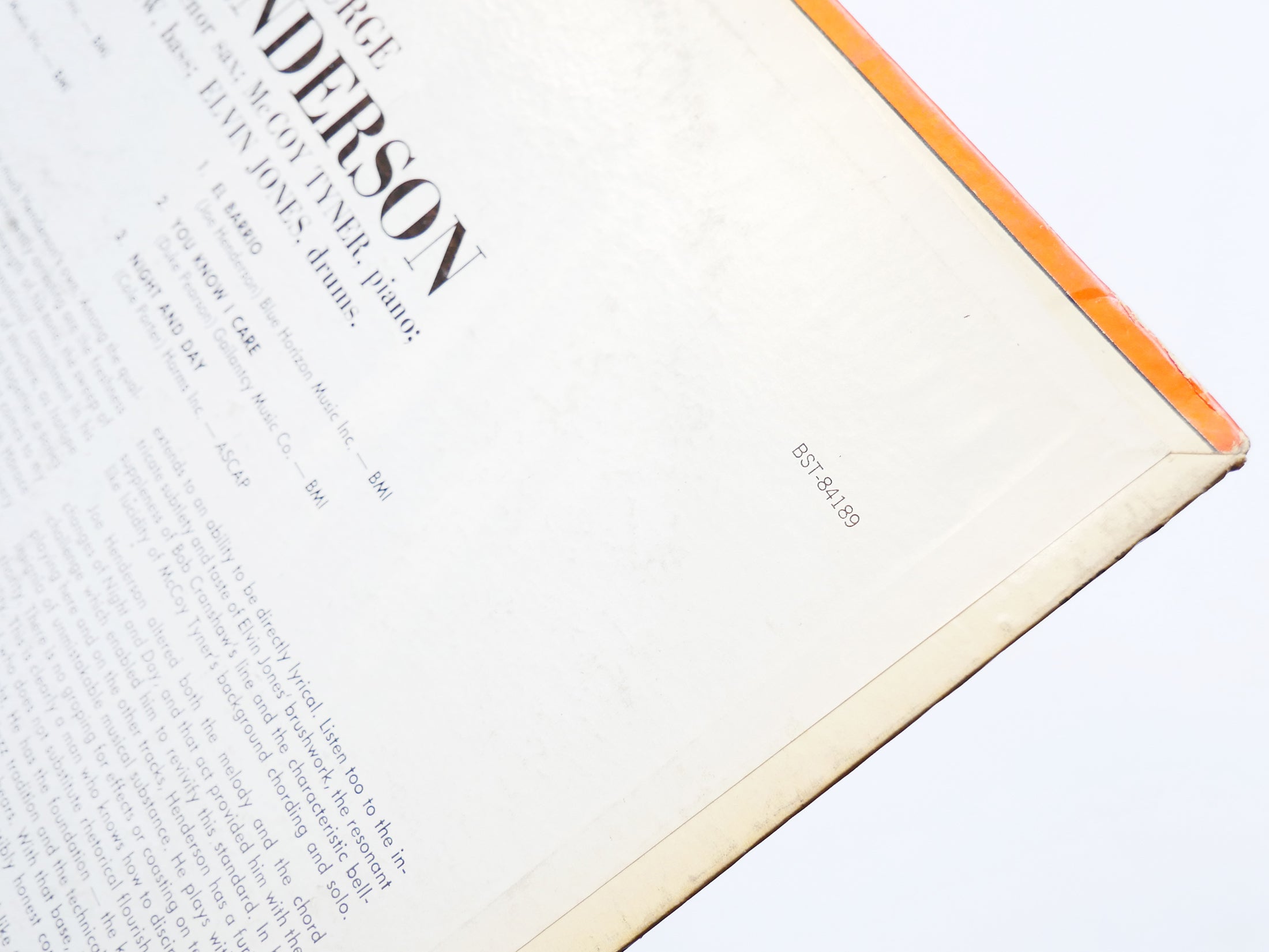 JOE HENDERSON Inner Urge LP BLUE NOTE BST 84189 US 1967 McCoy Tyner Elvin Jones