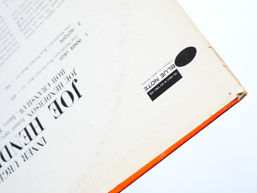 JOE HENDERSON Inner Urge LP BLUE NOTE BST 84189 US 1967 McCoy Tyner Elvin Jones