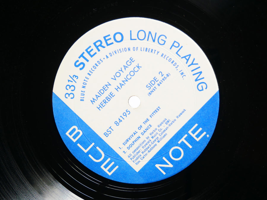 HERBIE HANCOCK Maiden Voyage LP BLUE NOTE BST 84195 LIBERTY Freddie Hubbard VG+