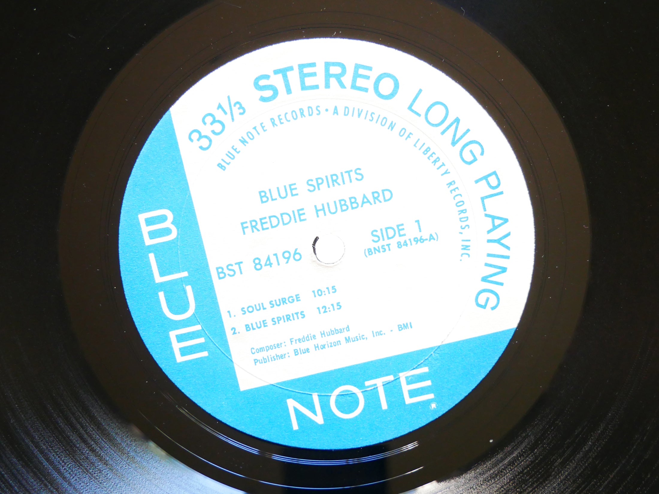 FREDDIE HUBBARD Blue Spirits LP BLUE NOTE 84196 US '67 Hank Mobley Pete La Roca