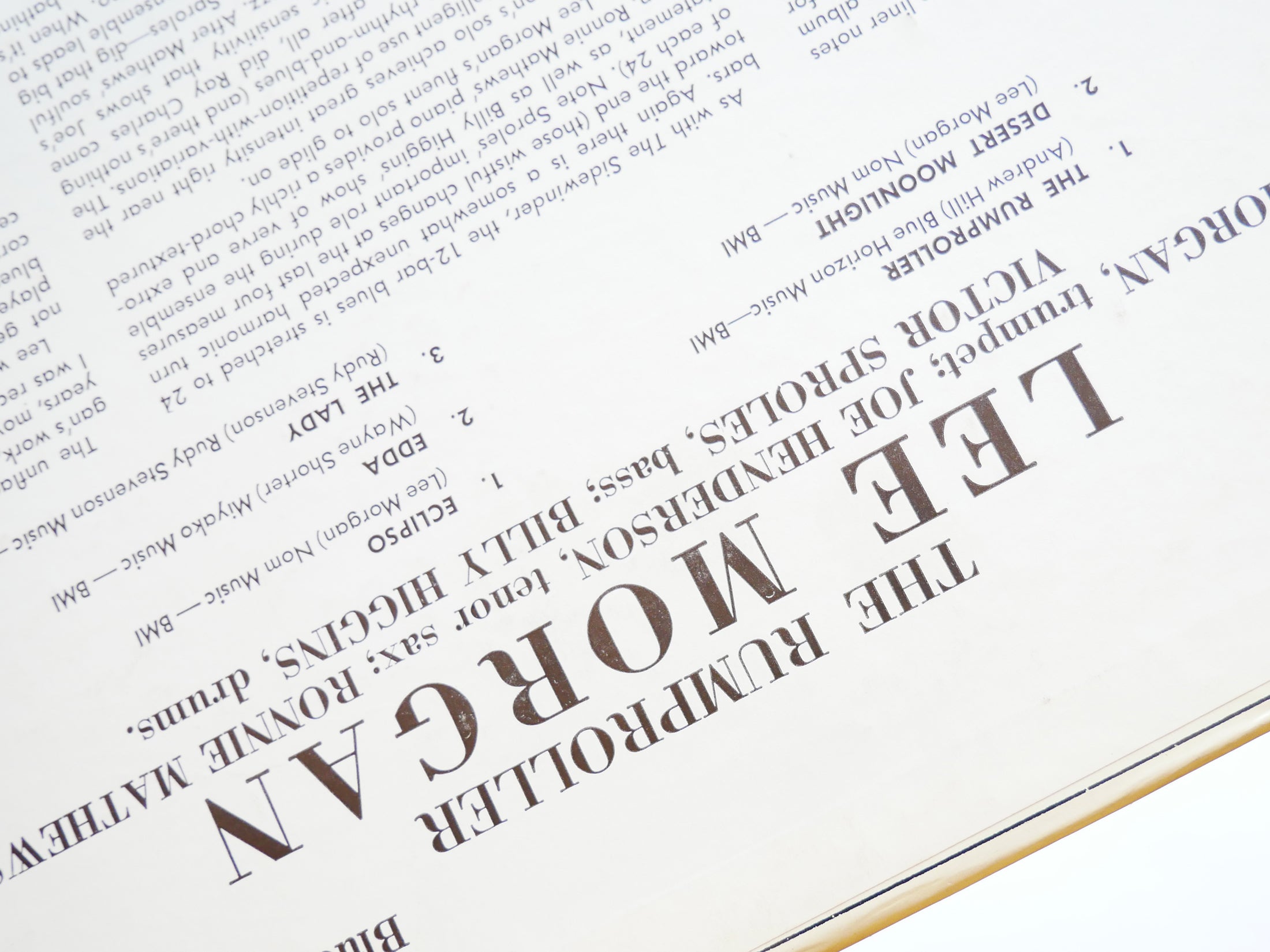 LEE MORGAN The Rumproller LP BLUE NOTE 84199 US 1965 NY EAR Joe Henderson VG+