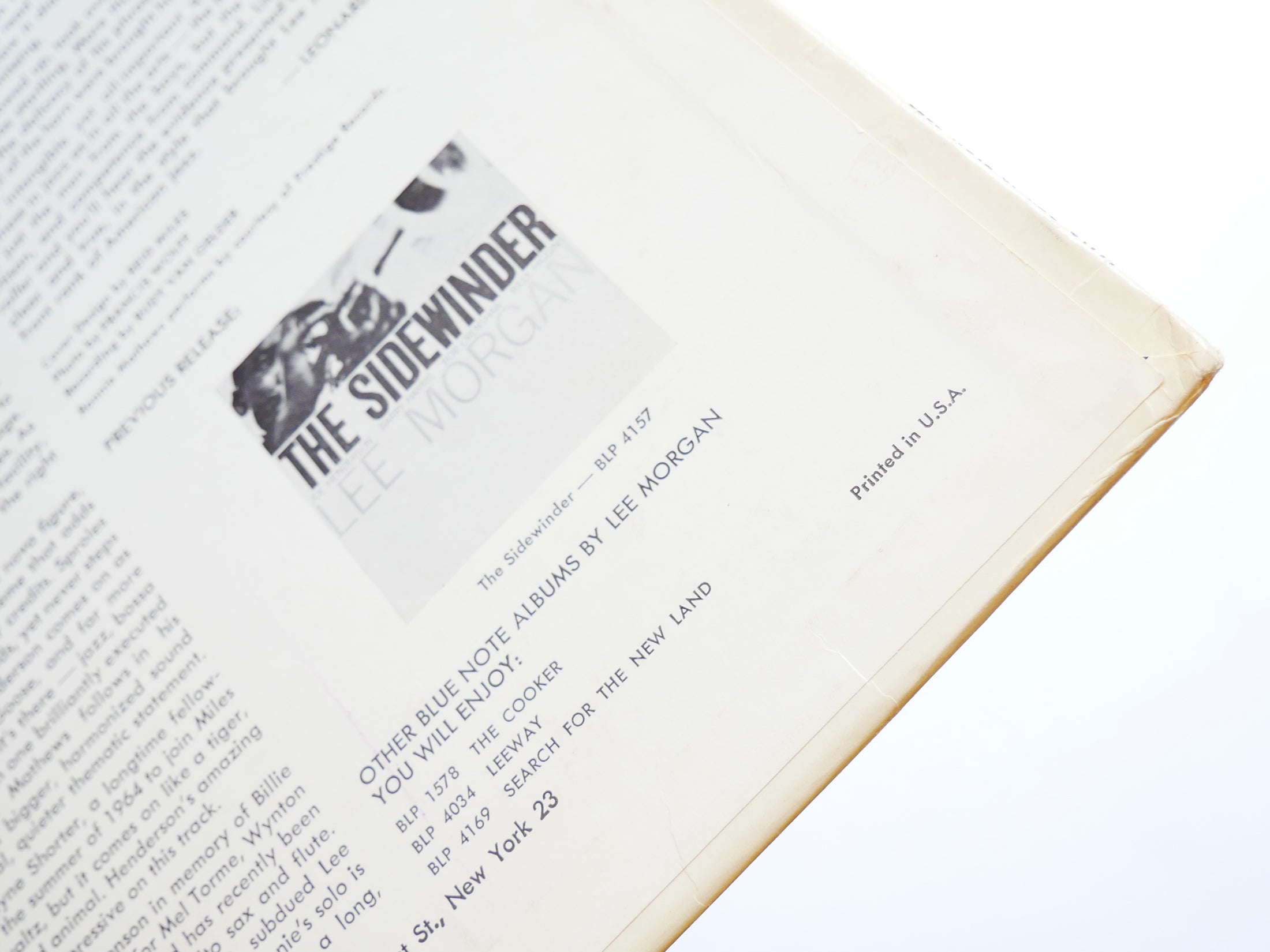 LEE MORGAN The Rumproller LP BLUE NOTE 84199 US 1965 NY EAR Joe Henderson VG+