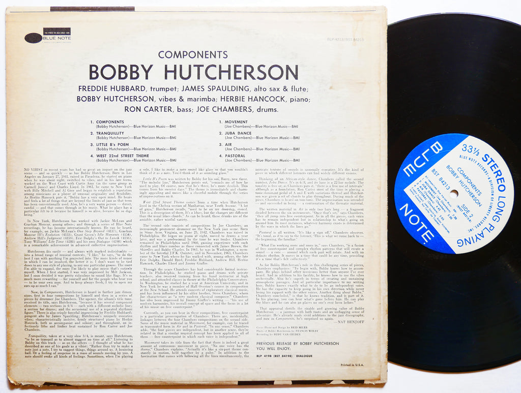 BOBBY HUTCHERSON Components LP BLUE NOTE 84213 US 1967 LIBERTY Freddie Hubbard
