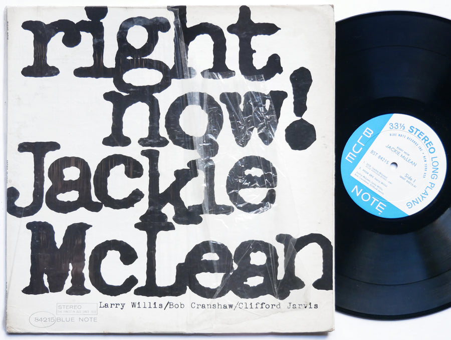 JACKIE MCLEAN Right Now! LP BLUE NOTE BST 84215 US 1966 NY RVG Larry Willis VG+