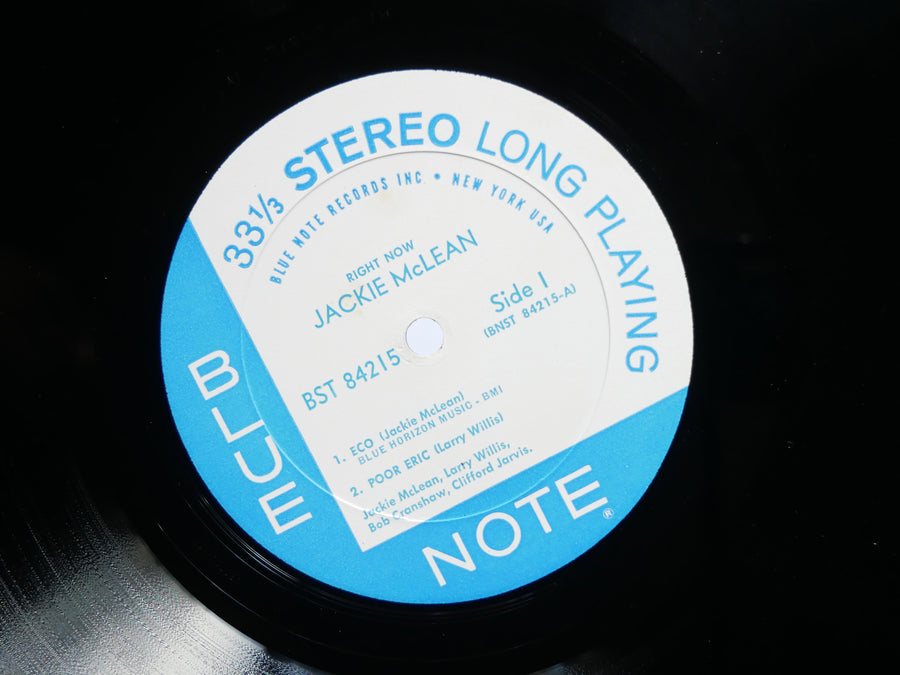 JACKIE MCLEAN Right Now! LP BLUE NOTE BST 84215 US 1966 NY RVG Larry Willis VG+