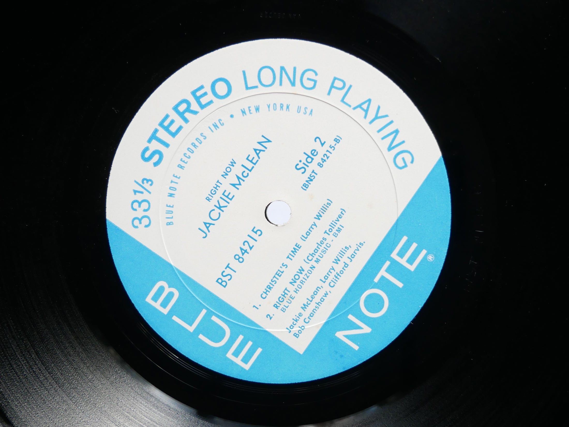 JACKIE MCLEAN Right Now! LP BLUE NOTE BST 84215 US 1966 NY RVG Larry Willis VG+