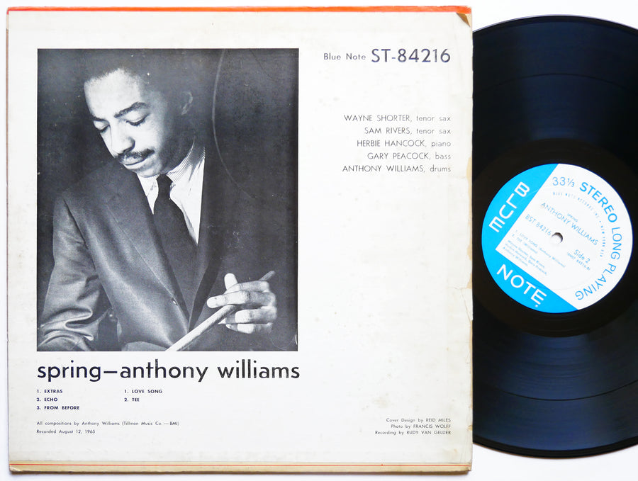 ANTHONY WILLIAMS Spring LP BLUE NOTE BST 84216 US 1966 NY RVG EAR Wayne Shorter