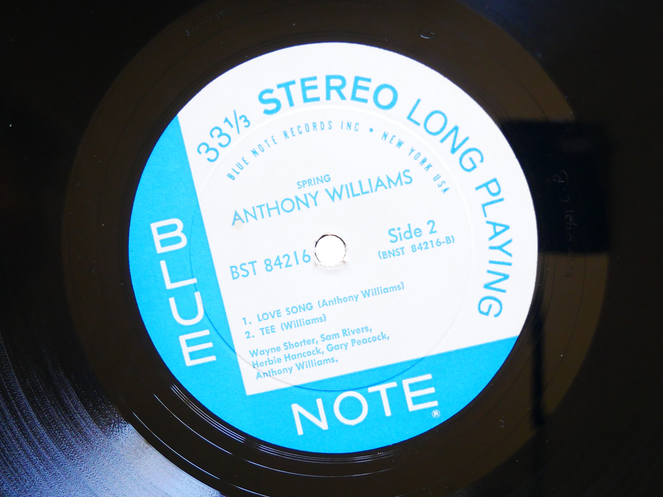 ANTHONY WILLIAMS Spring LP BLUE NOTE BST 84216 US 1966 NY RVG EAR Wayne Shorter