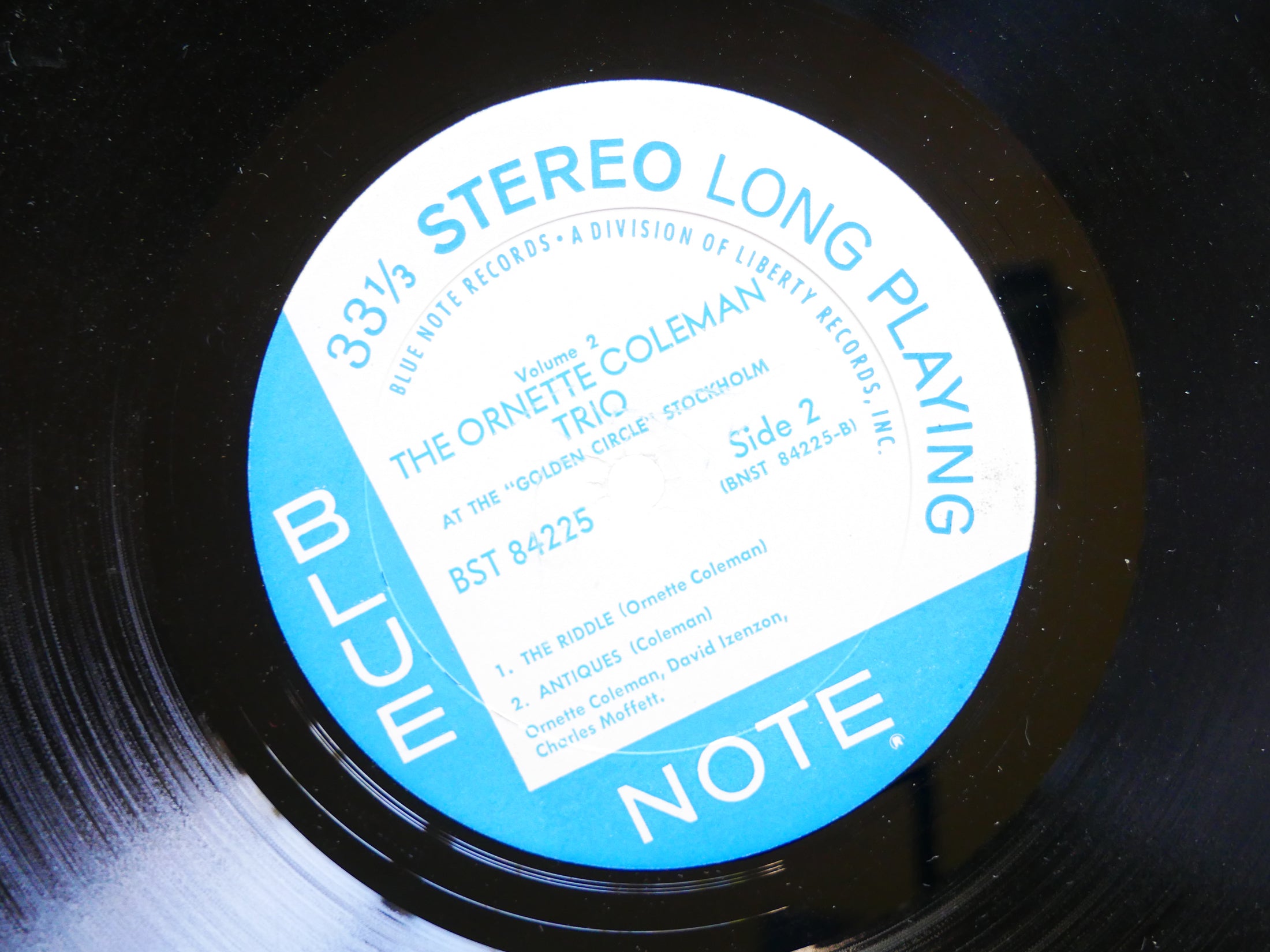 ORNETTE COLEMAN TRIO At The Golden Circle Stockholm 2 LP BLUE NOTE 84225 US 1966