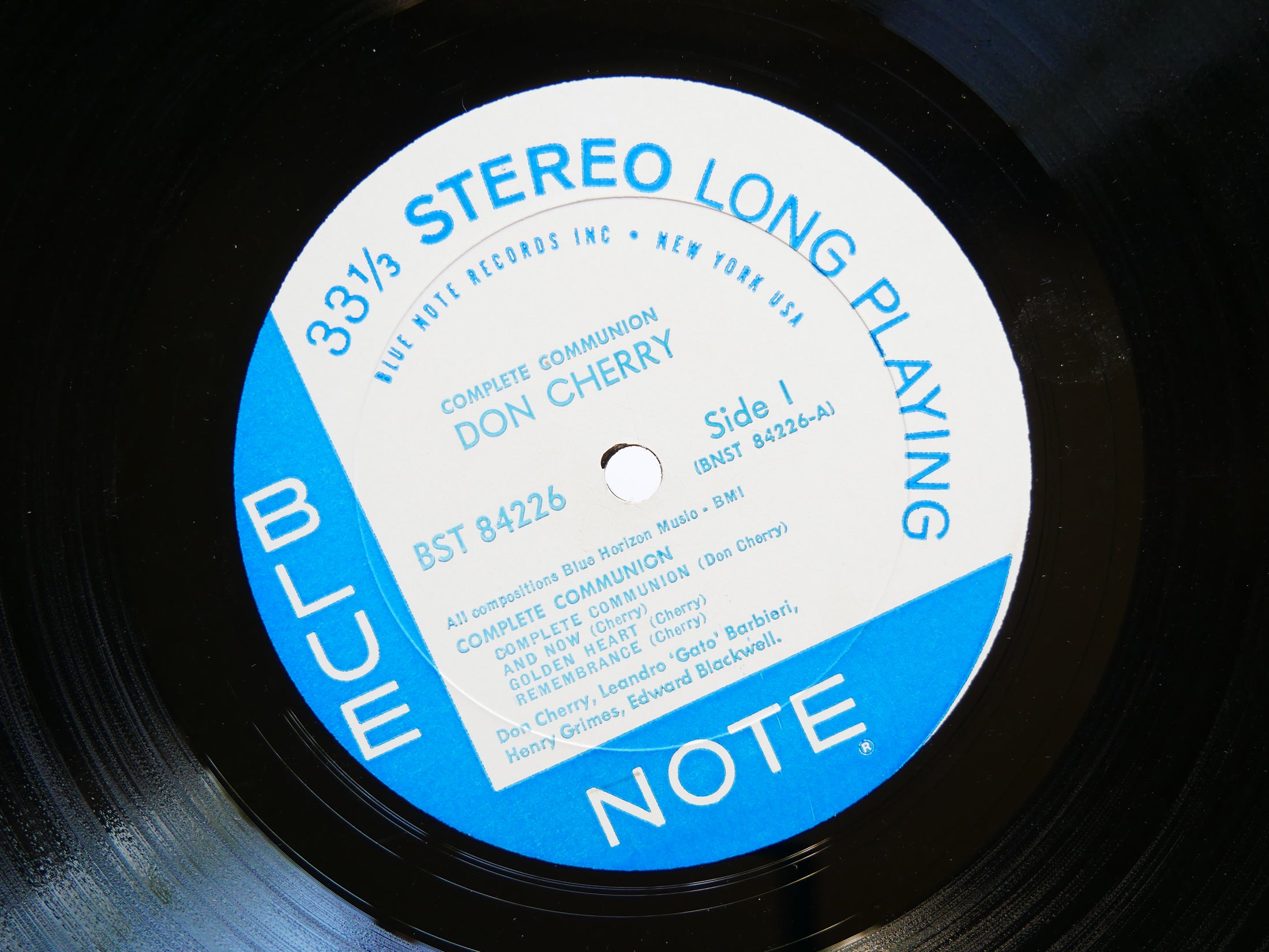 DON CHERRY Complete Communion LP BLUE NOTE BST 84226 US 1966 NY RVG Henry Grimes