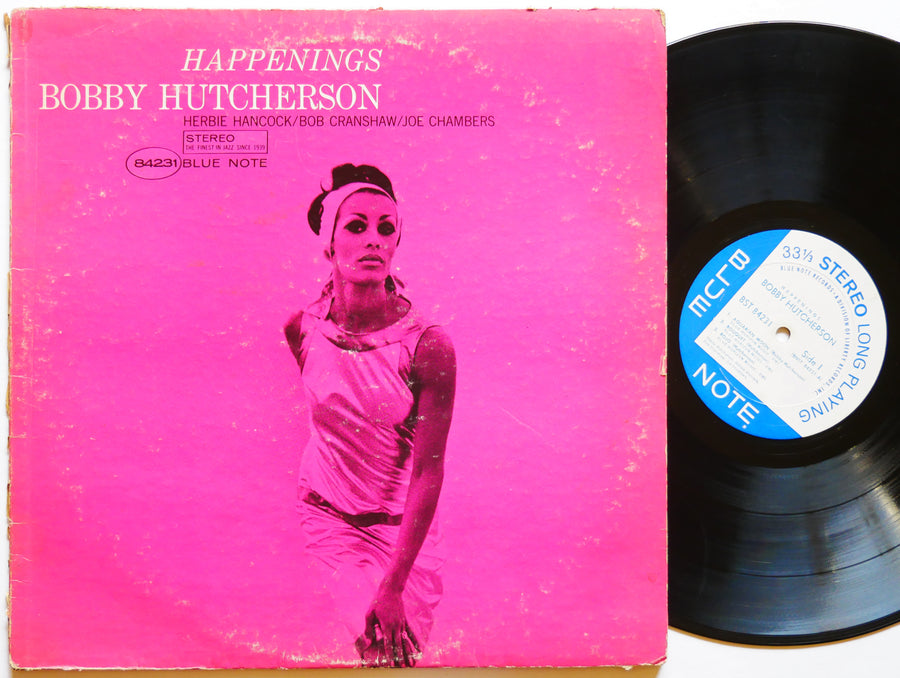 BOBBY HUTCHERSON Happenings LP BLUE NOTE BST 84231 RVG LIBERTY Herbie Hancock