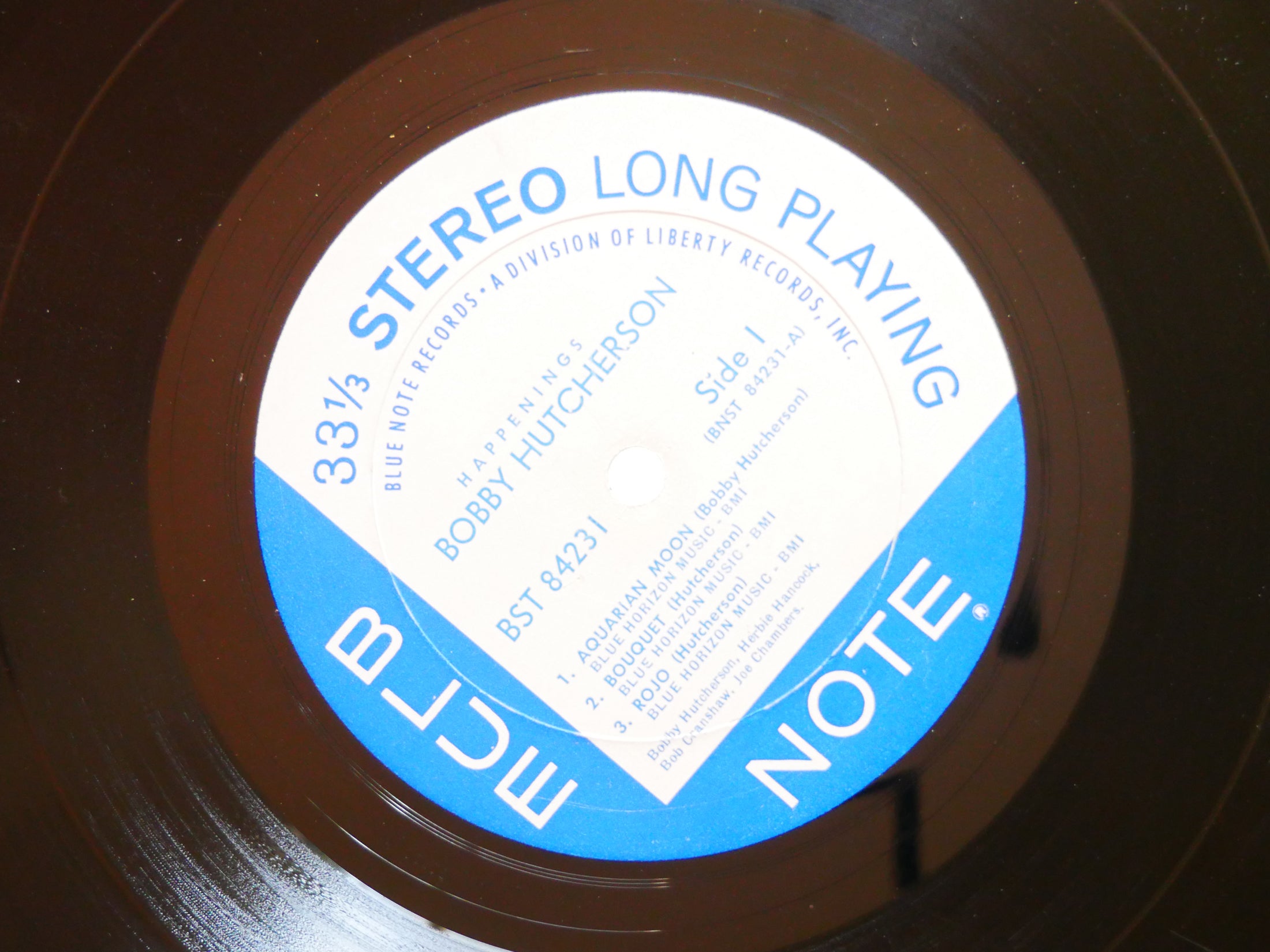 BOBBY HUTCHERSON Happenings LP BLUE NOTE BST 84231 RVG LIBERTY